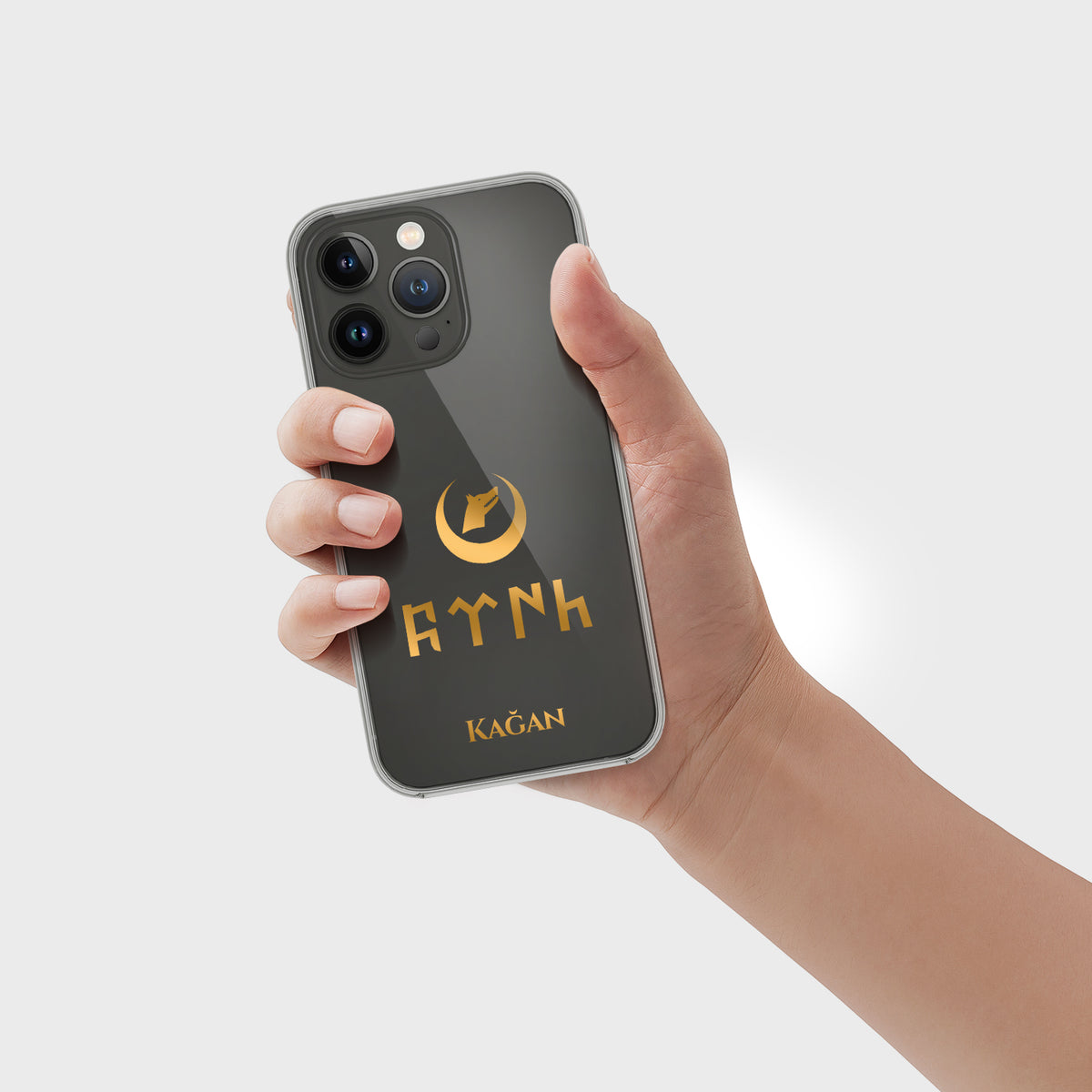 Personalisierte Göktürk Khanat Handyhülle mit Namen - 1instaphone