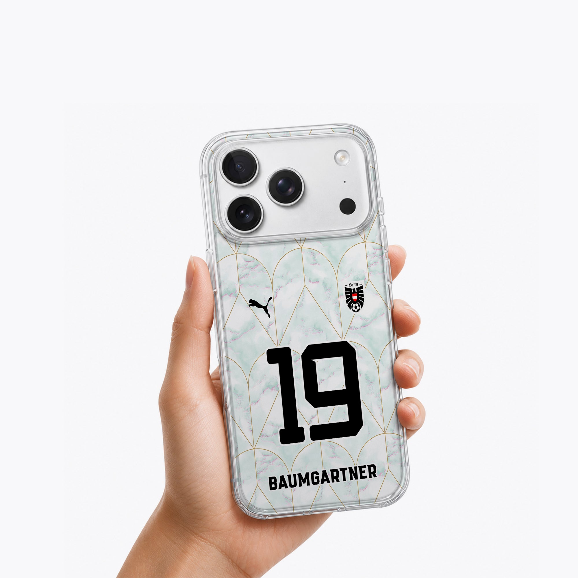 Austria 2026 Handyhülle – Name & Nummer - 1instaphone