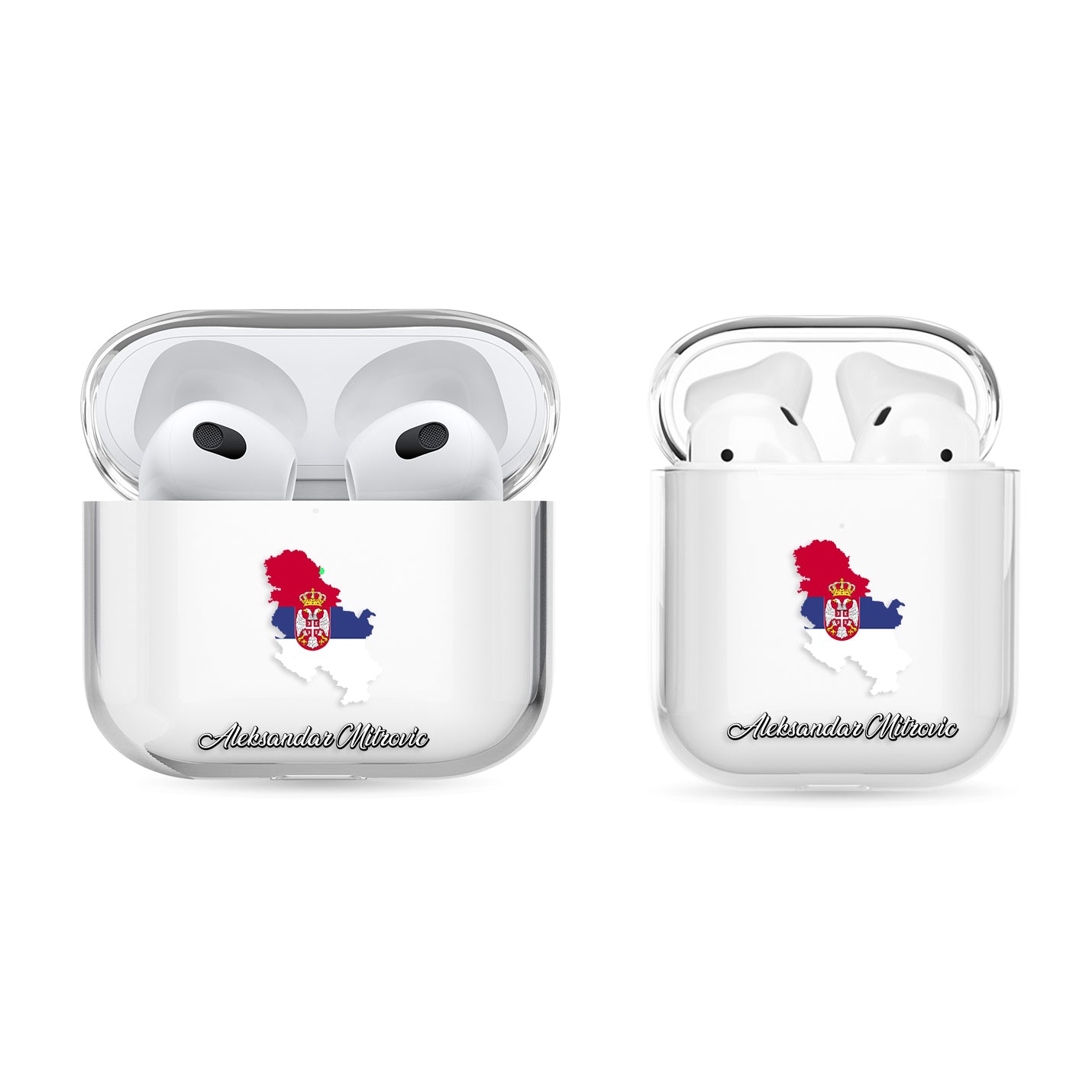 Airpods Hülle - Serbien Flagge - 1instaphone