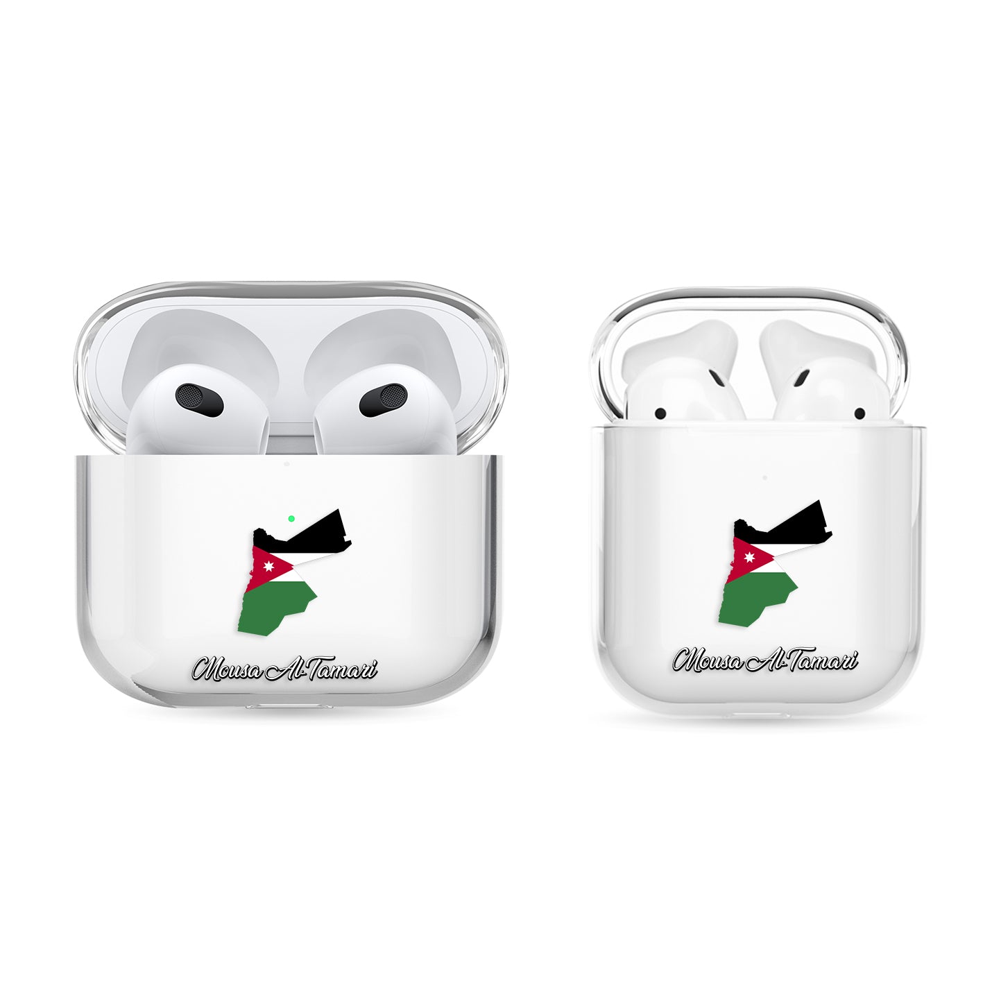 Airpods Hülle - Jordanien Flagge - 1instaphone