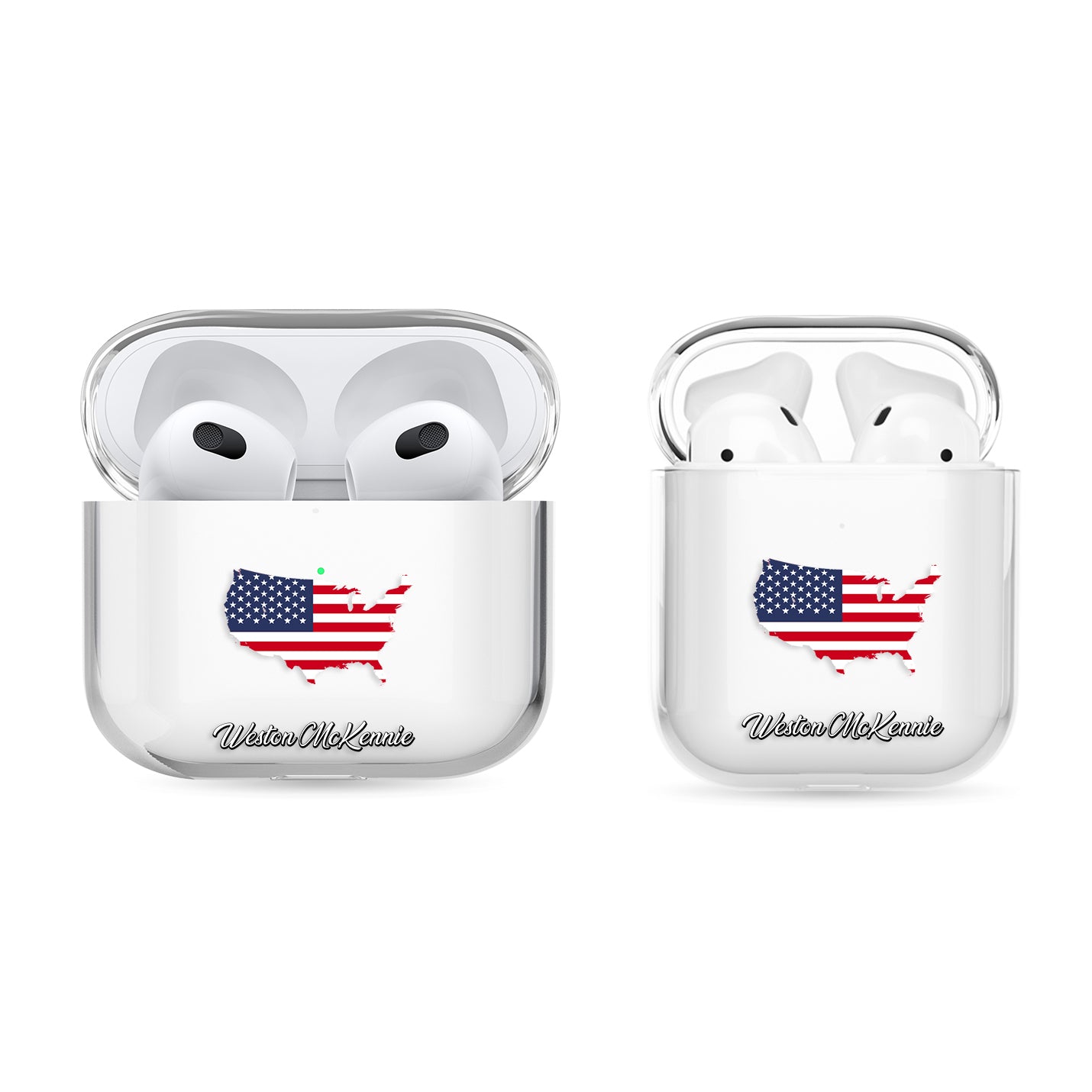 Airpods Hülle - United States of America ( USA ) Flagge - 1instaphone