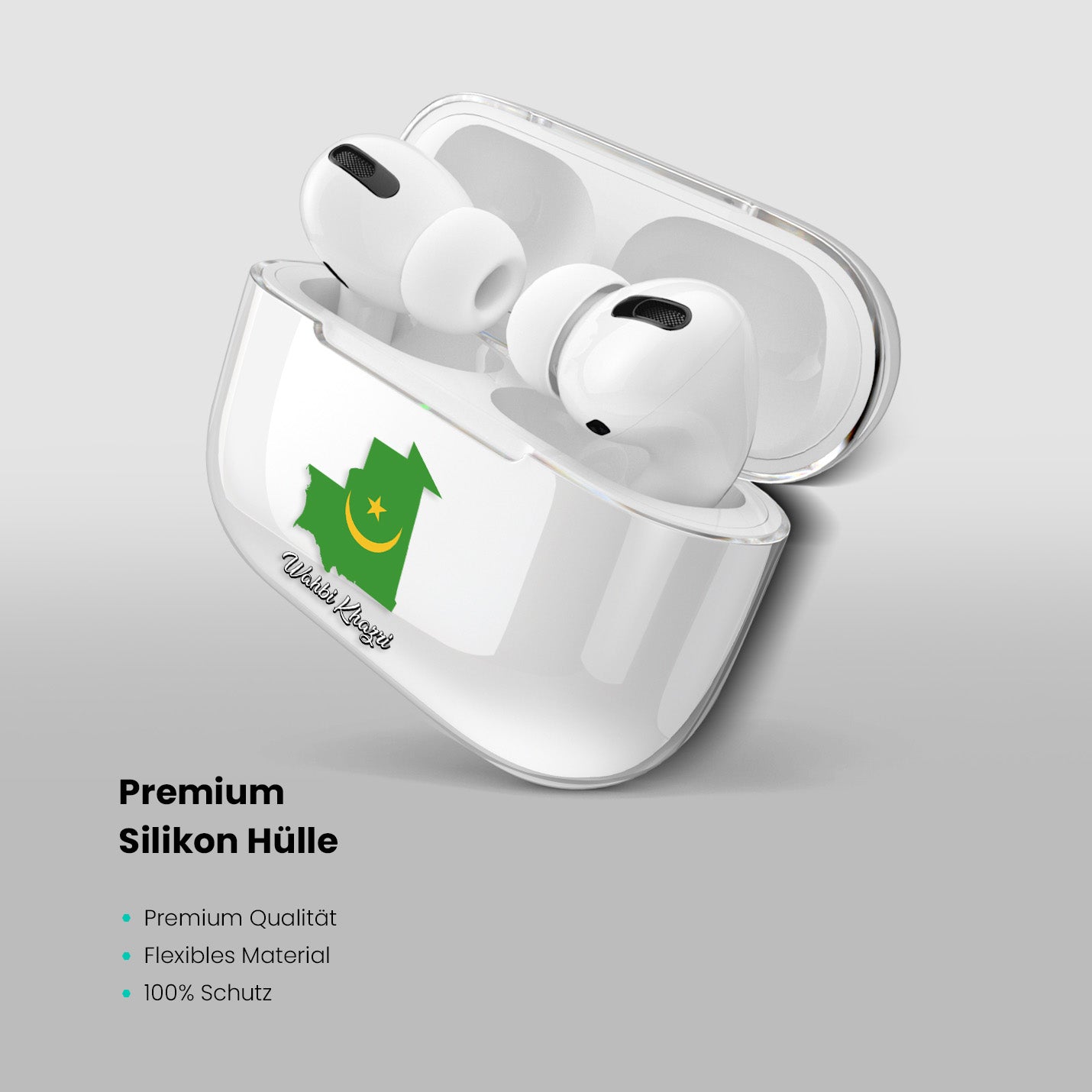 Airpods Hülle - Mauretanien Flagge - 1instaphone