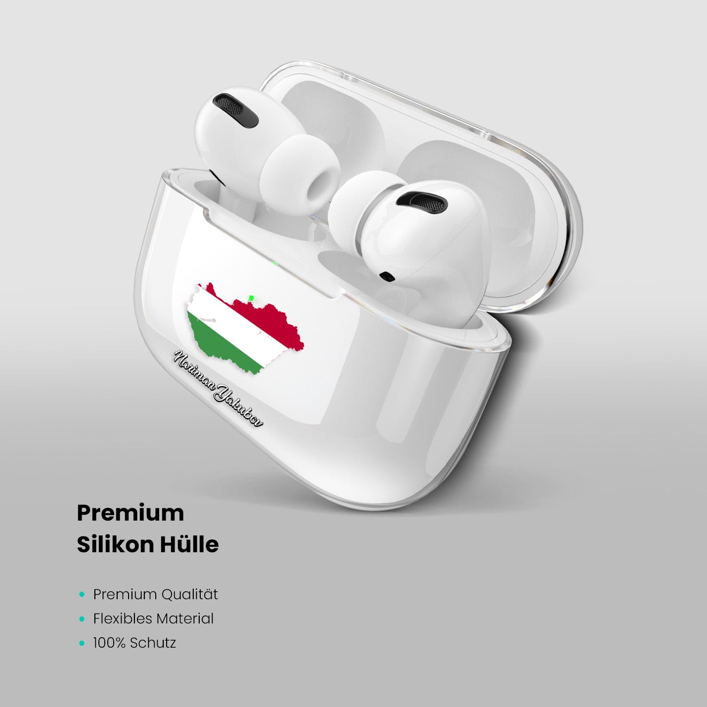 Airpods Hülle - Ungarn Flagge - 1instaphone