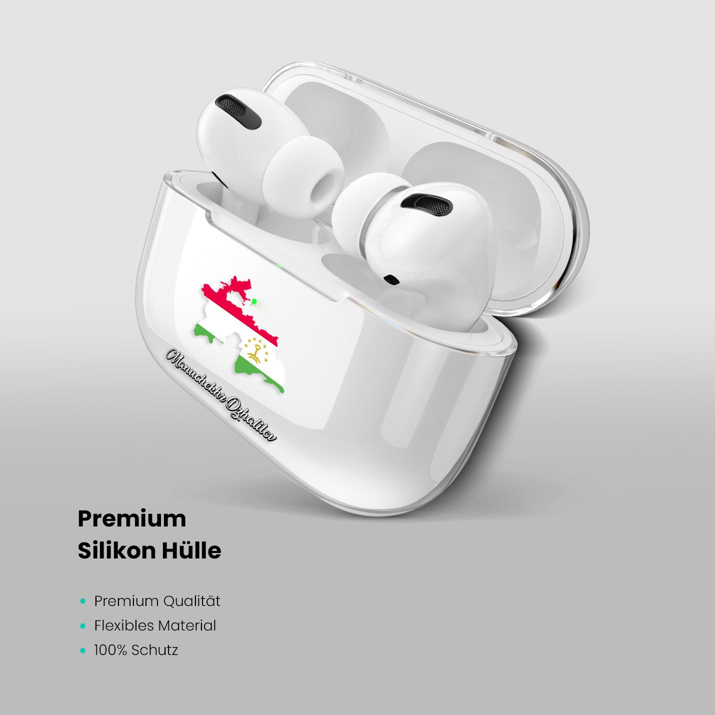 Airpods Hülle - Tadschikistan Flagge - 1instaphone