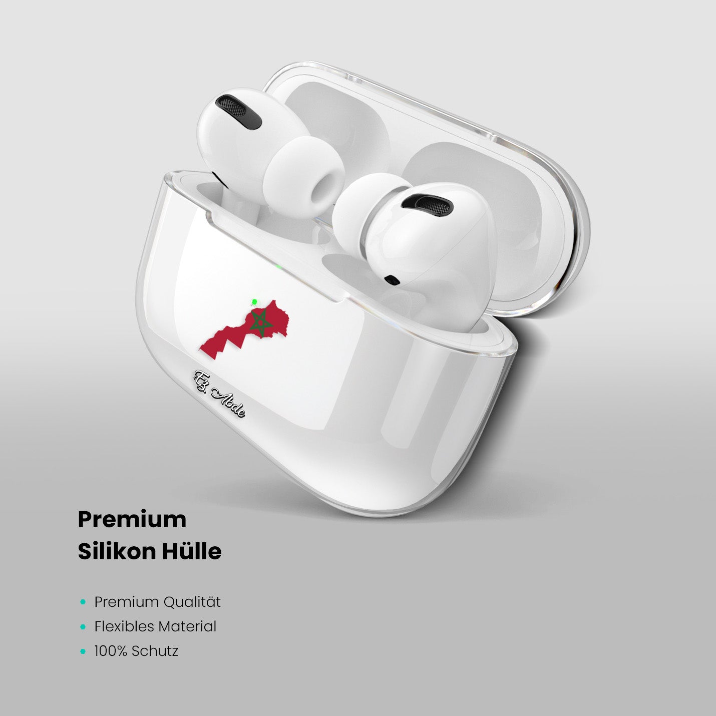 Airpods Hülle - Marokko Flagge - 1instaphone