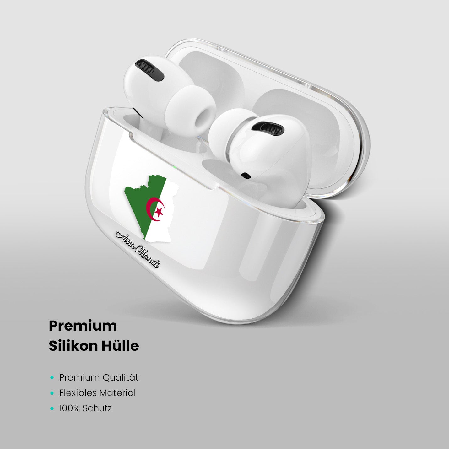 Airpods Hülle - Algerien Flagge - 1instaphone