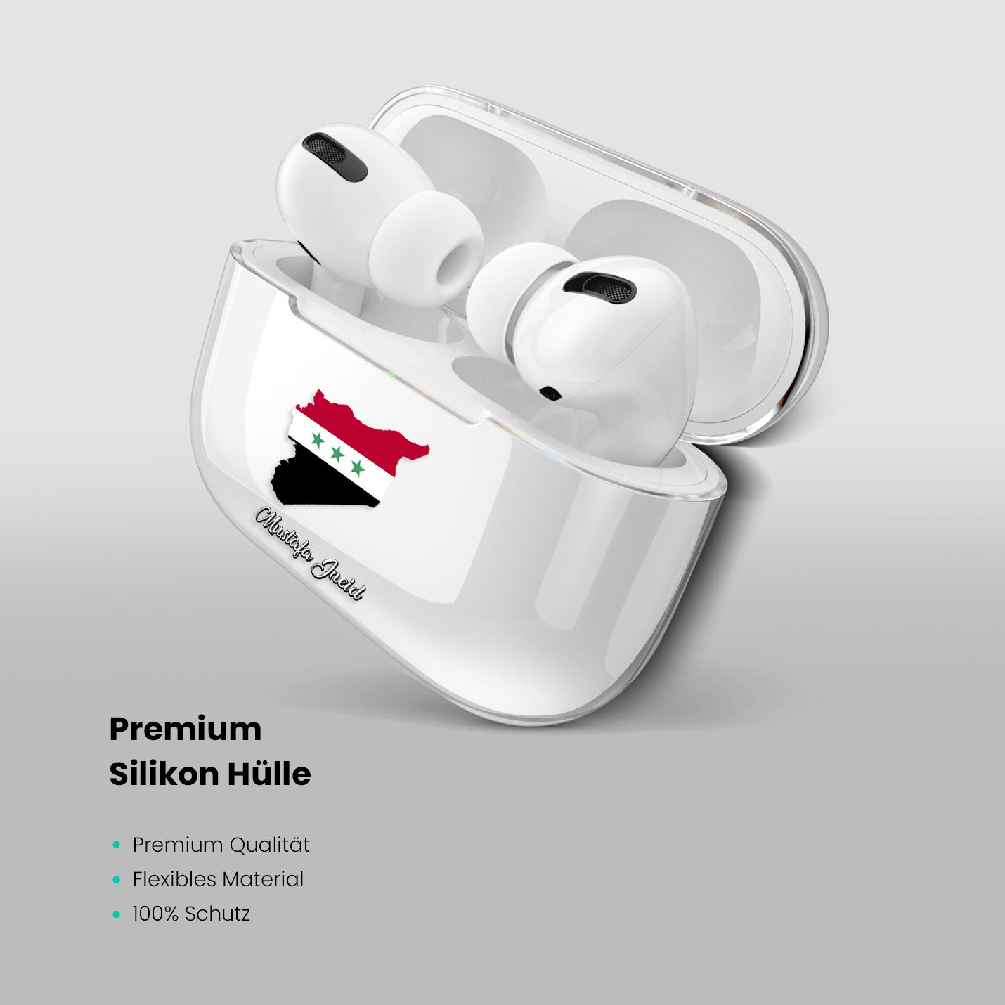 Airpods Hülle - Syrien Flagge - 1instaphone