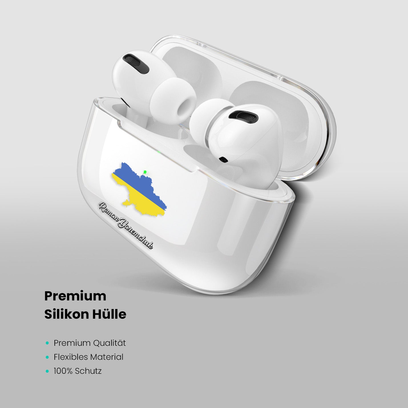 Airpods Hülle - Ukraine Flagge - 1instaphone