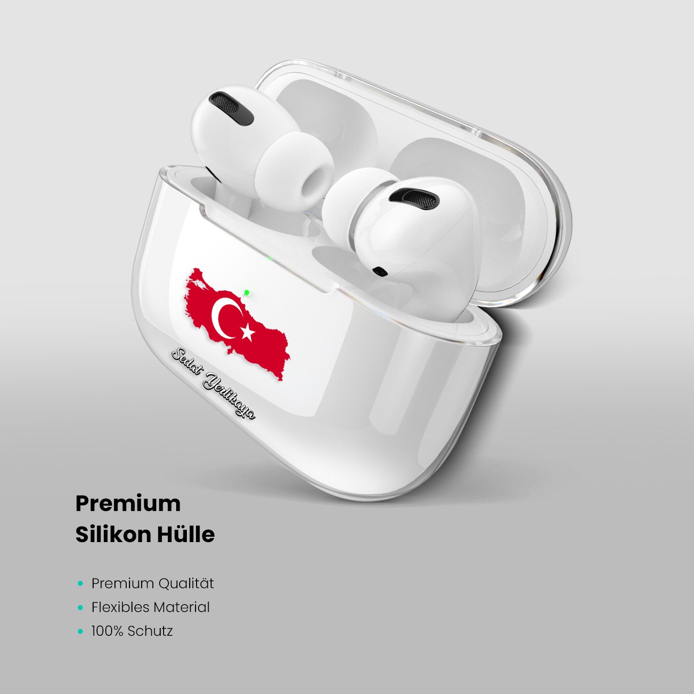 Airpods Hülle - Türkei Flagge - 1instaphone