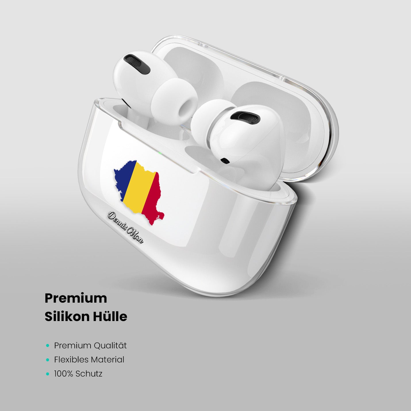 Airpods Hülle - Rumänien Flagge - 1instaphone