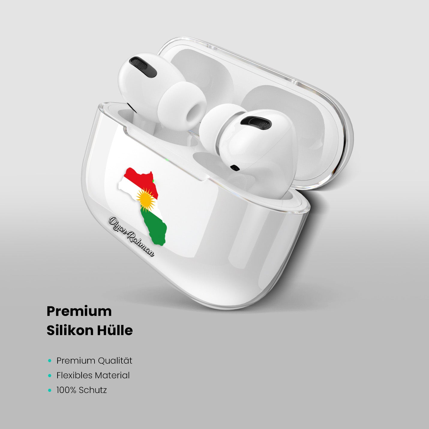 Airpods Hülle - Kurdistan Flagge - 1instaphone