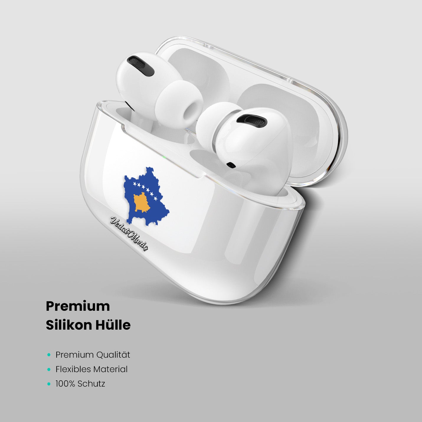 Airpods Hülle - Kosovo Flagge - 1instaphone