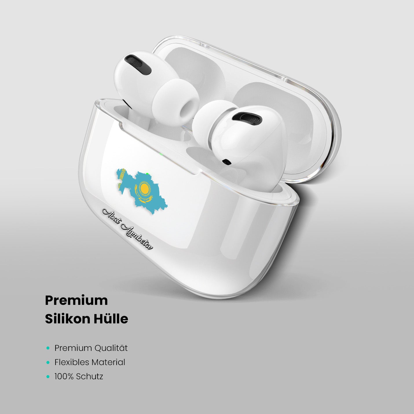 Airpods Hülle - Kasachstan Flagge - 1instaphone