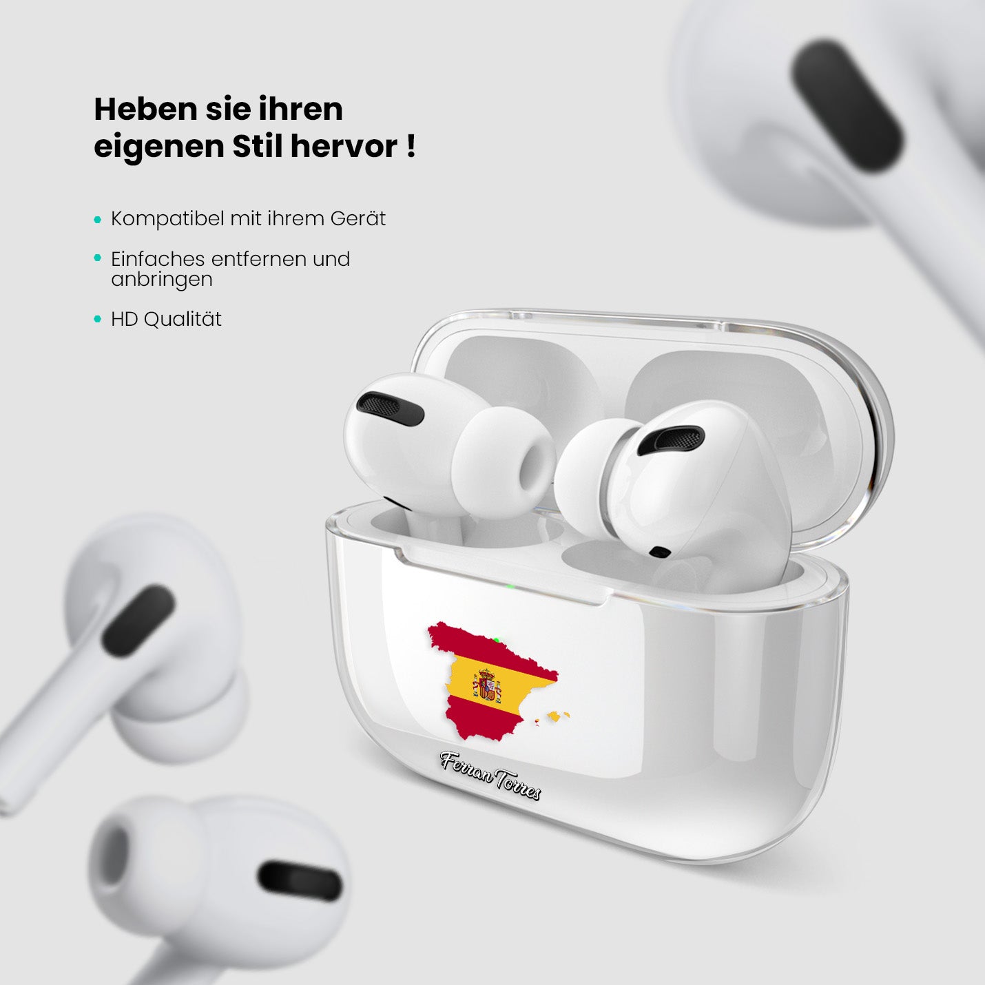Airpods Hülle - Spanien Flagge - 1instaphone