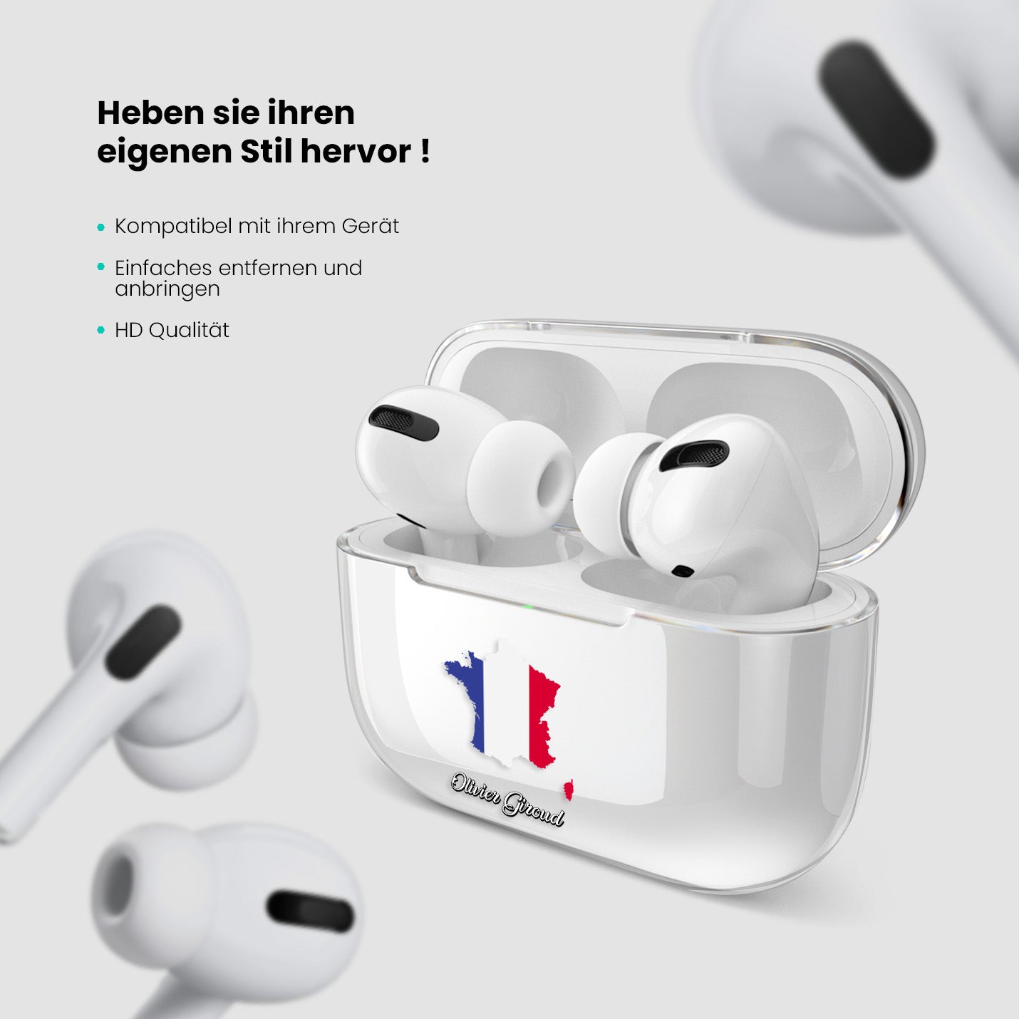 Airpods Hülle - Frankreich Flagge - 1instaphone
