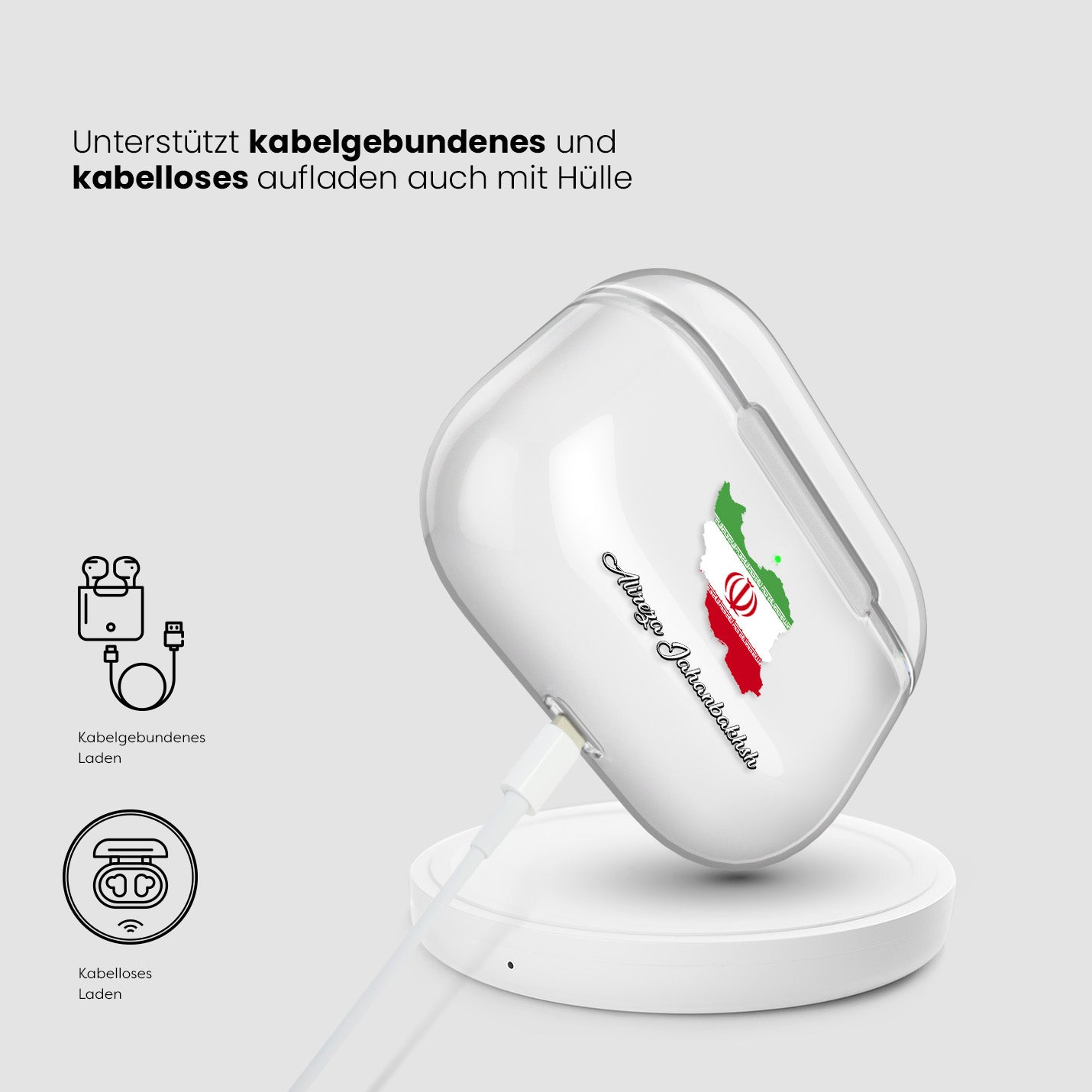 Airpods Hülle - Iran Flagge - 1instaphone