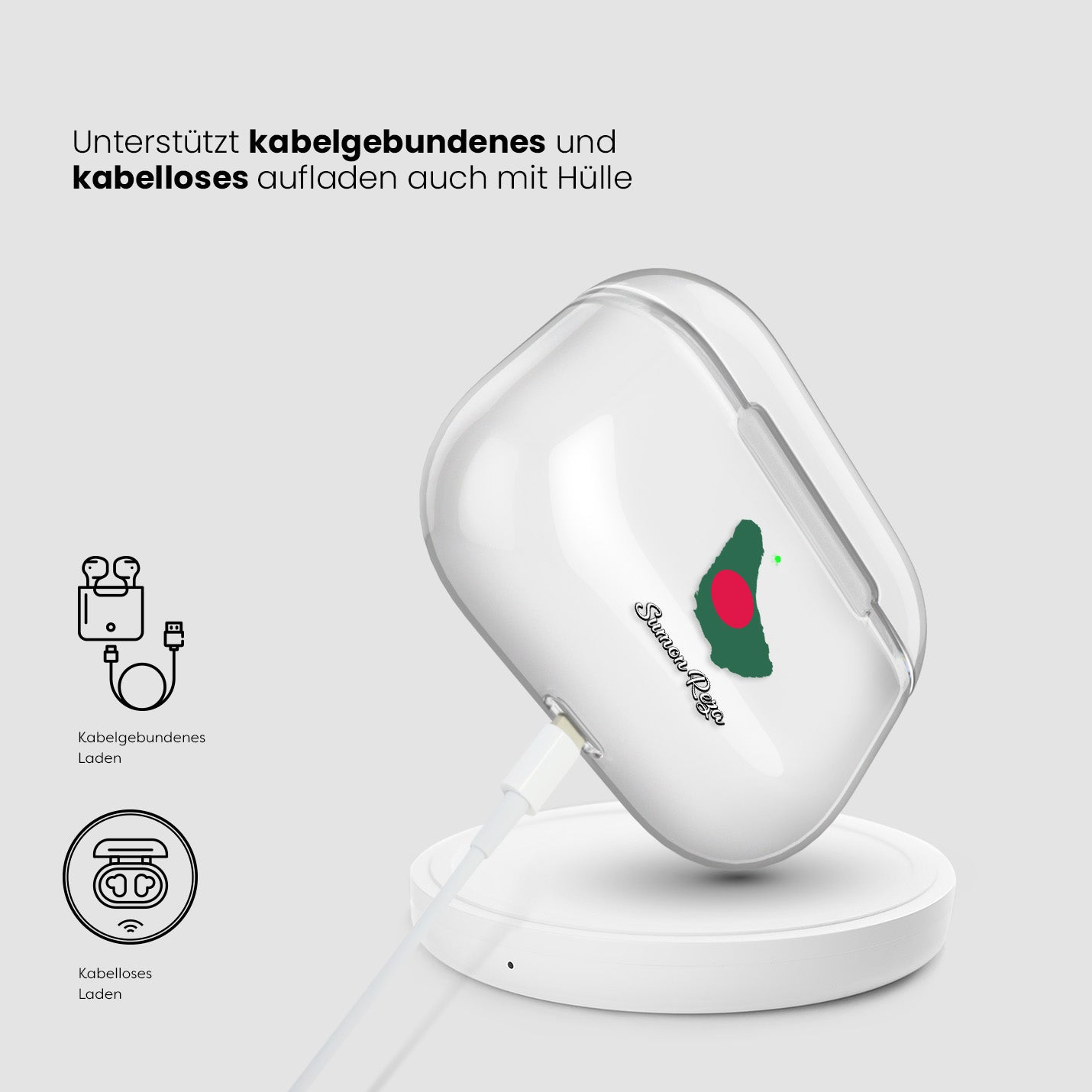 Airpods Hülle - Bangladesch Flagge - 1instaphone