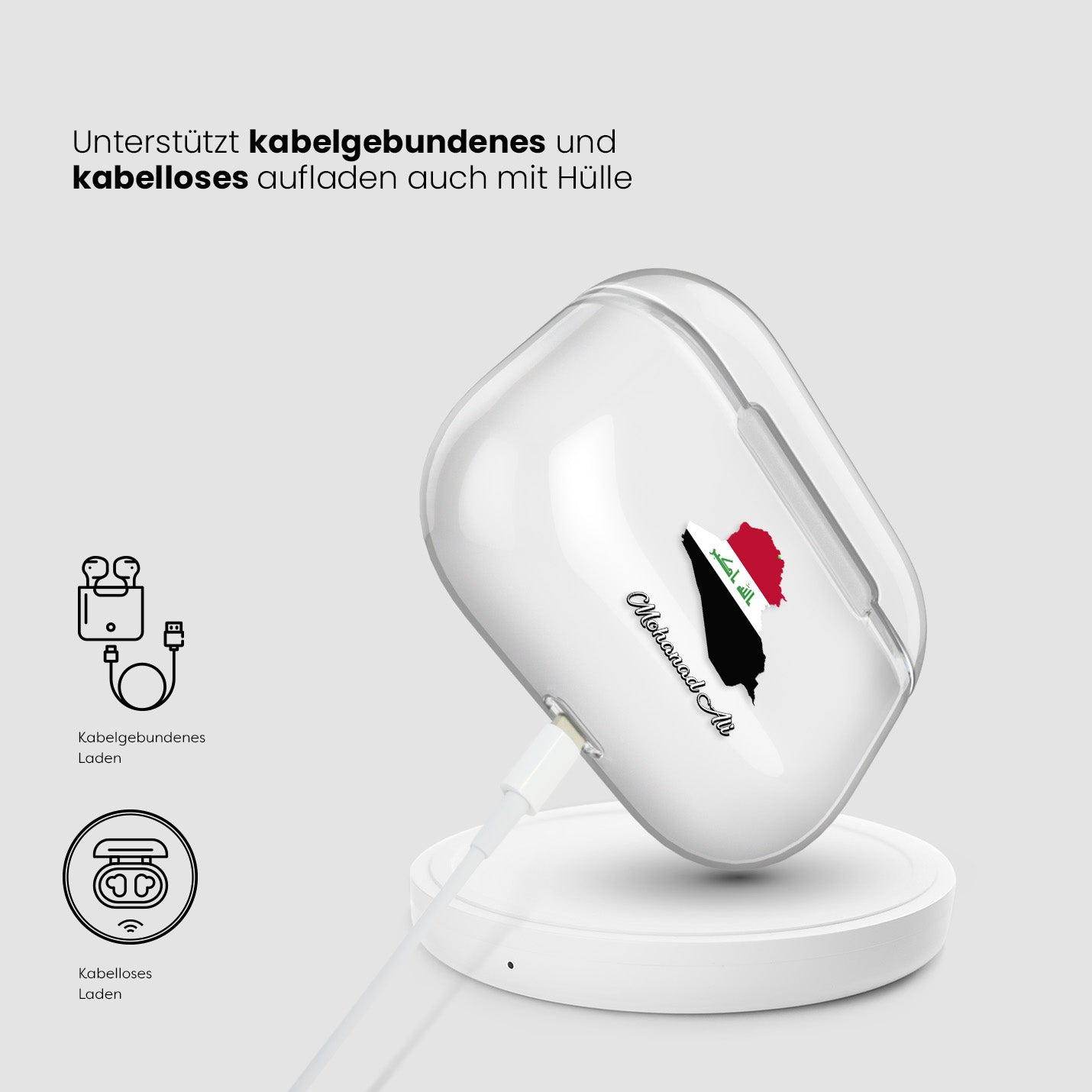 Airpods Hülle - Irak Flagge - 1instaphone