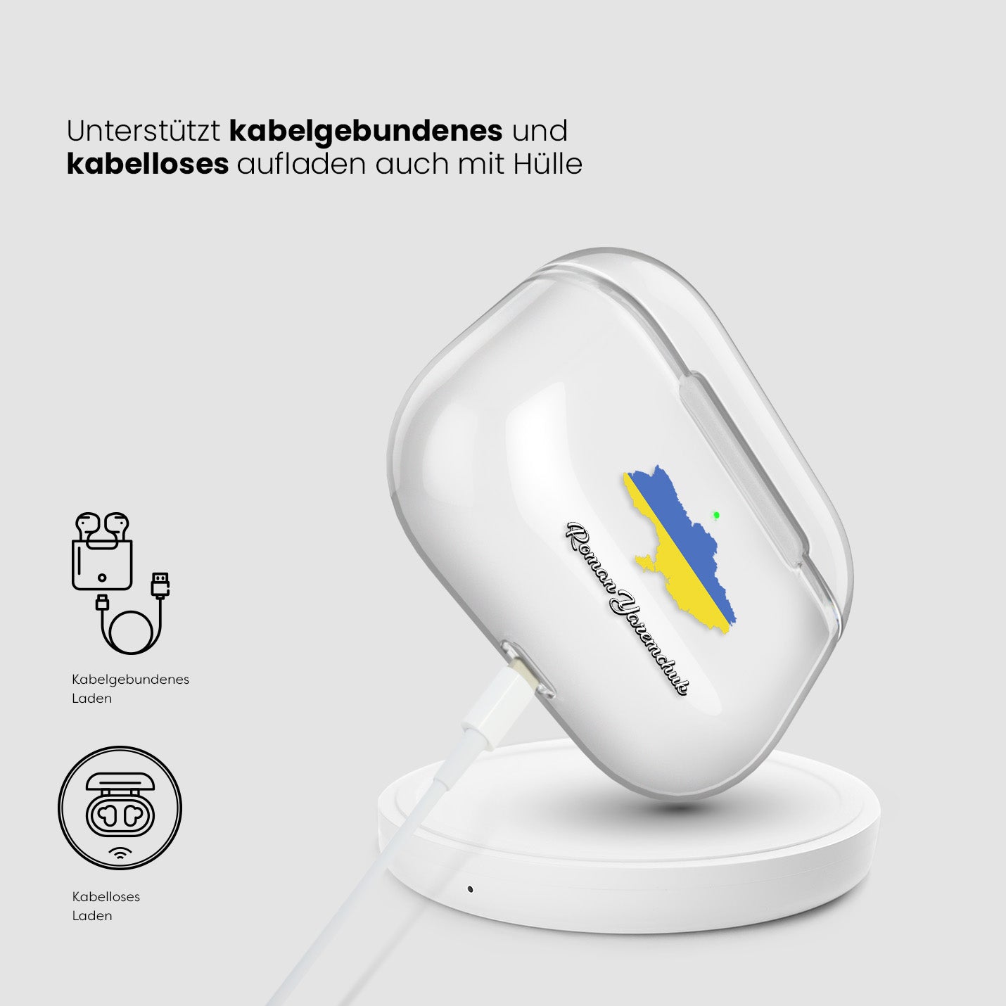 Airpods Hülle - Ukraine Flagge - 1instaphone