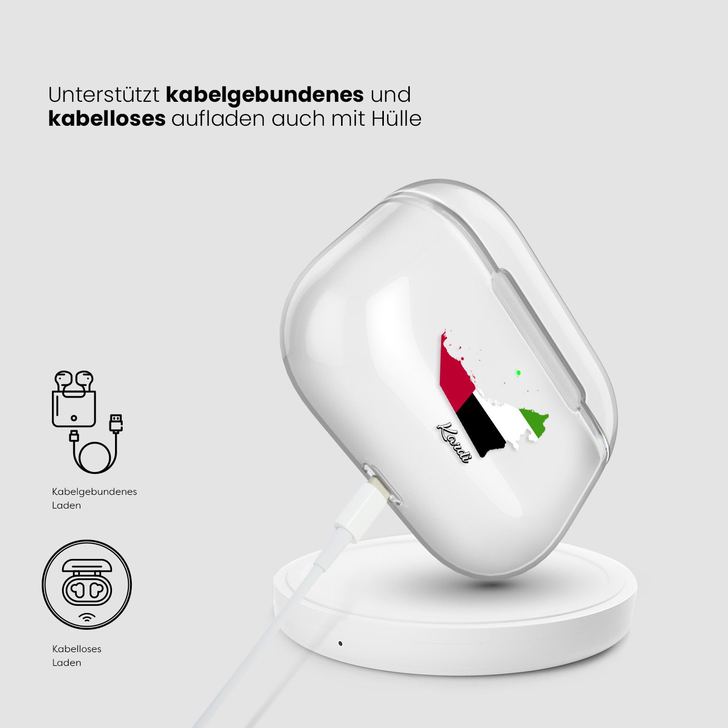 Airpods Hülle - Vereinigte Arabische Emirate - VAE Flagge - 1instaphone