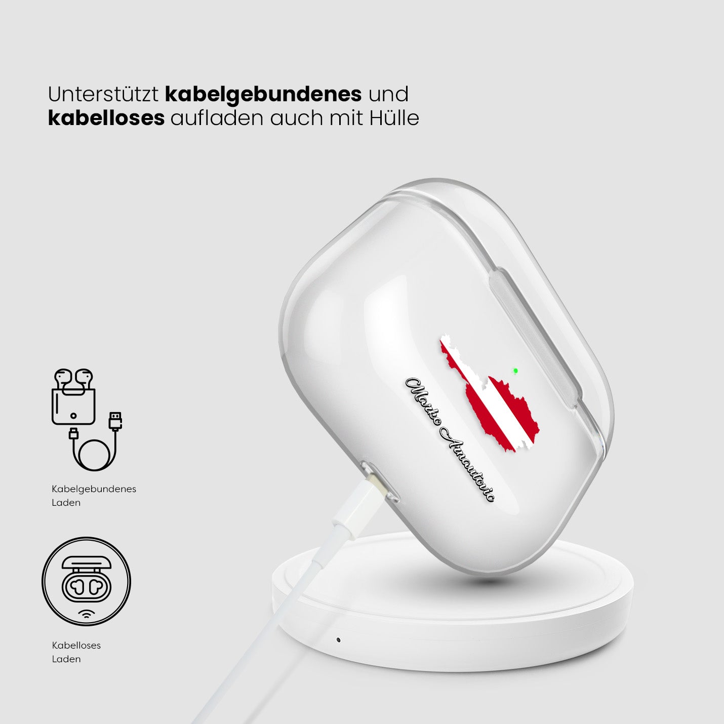 Airpods Hülle - Österreich Flagge - 1instaphone