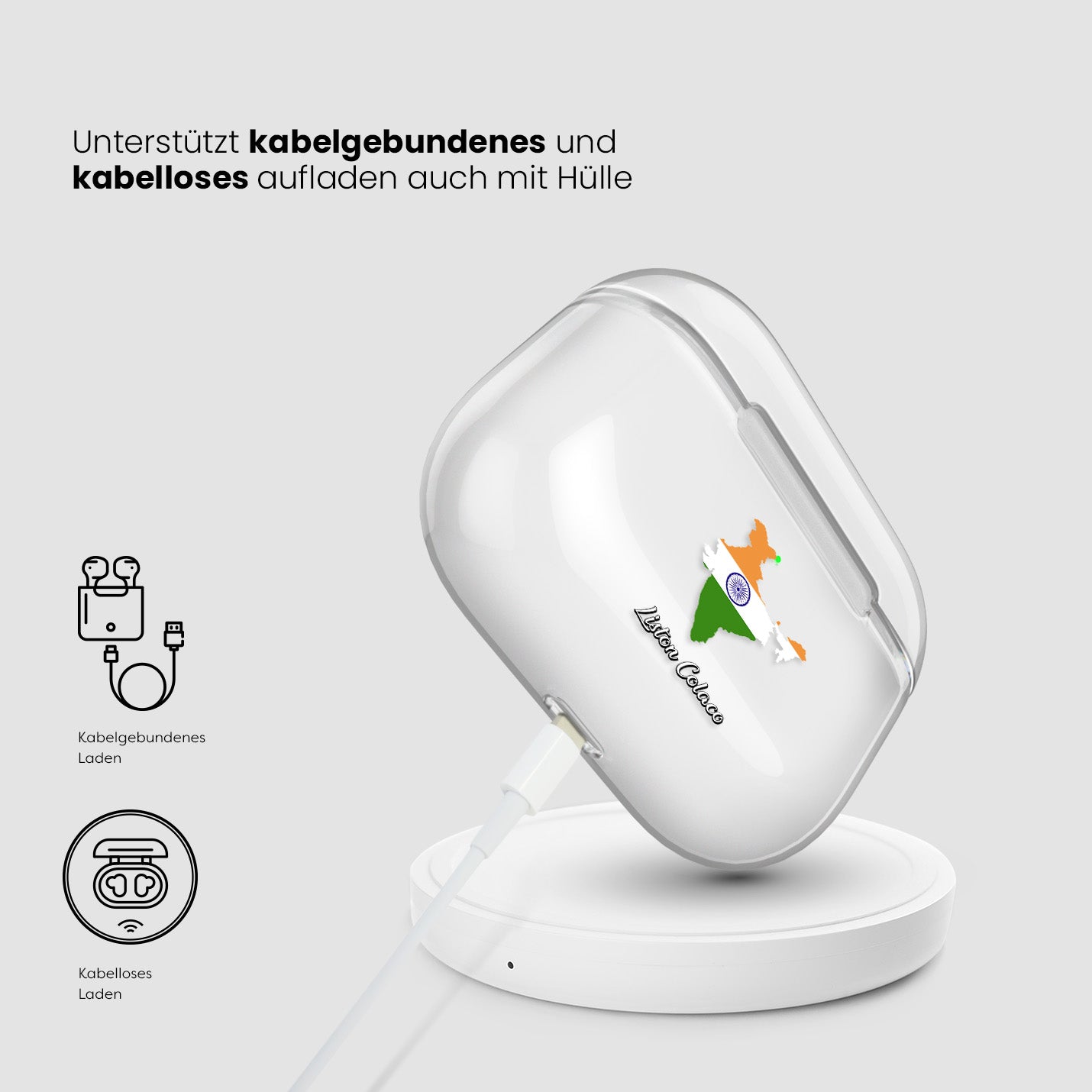 Airpods Hülle - Indien Flagge - 1instaphone