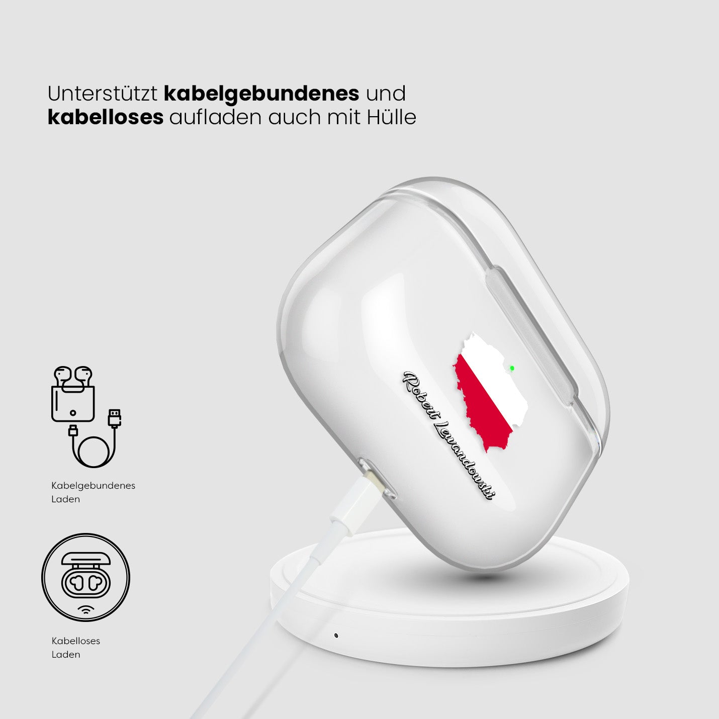 Airpods Hülle - Polen Flagge - 1instaphone