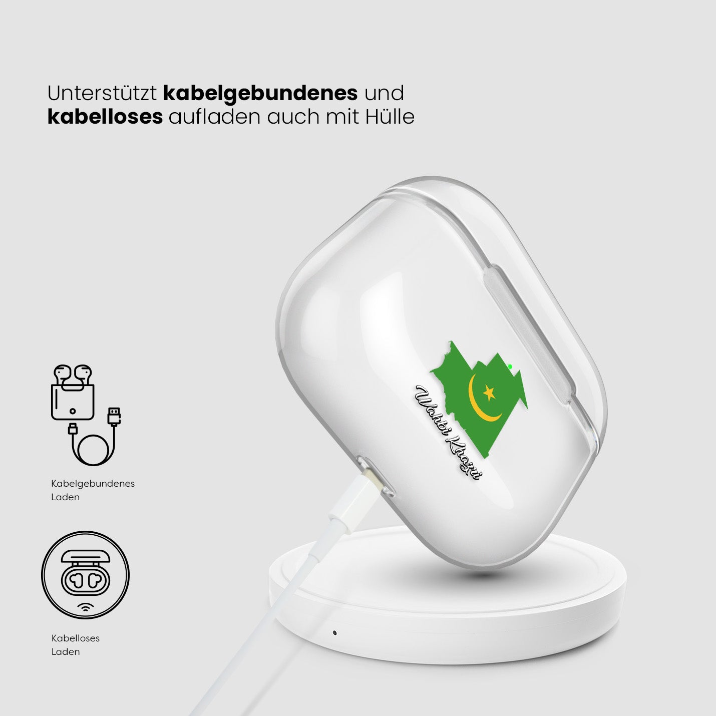 Airpods Hülle - Mauretanien Flagge - 1instaphone