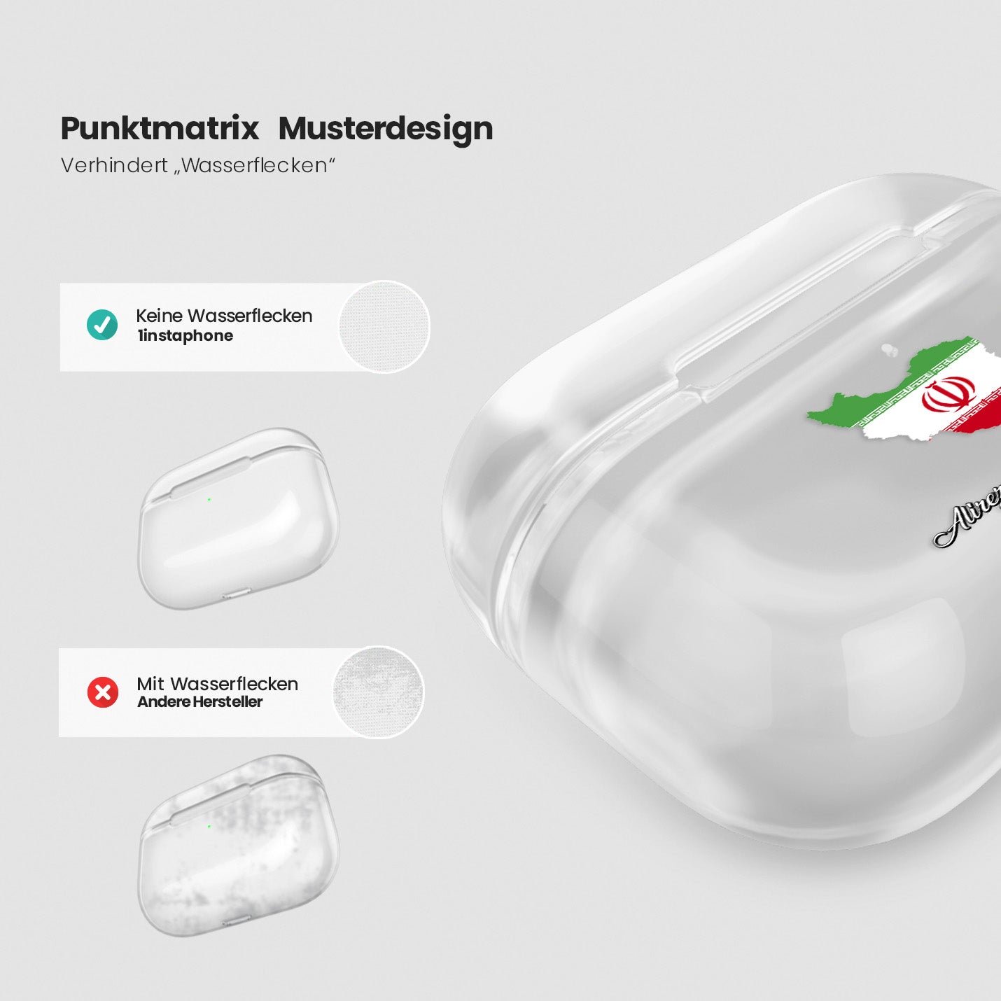 Airpods Hülle - Iran Flagge - 1instaphone