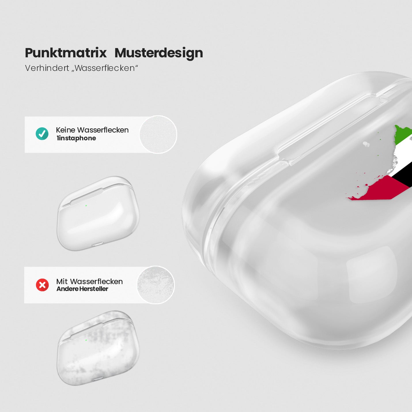 Airpods Hülle - Vereinigte Arabische Emirate - VAE Flagge - 1instaphone
