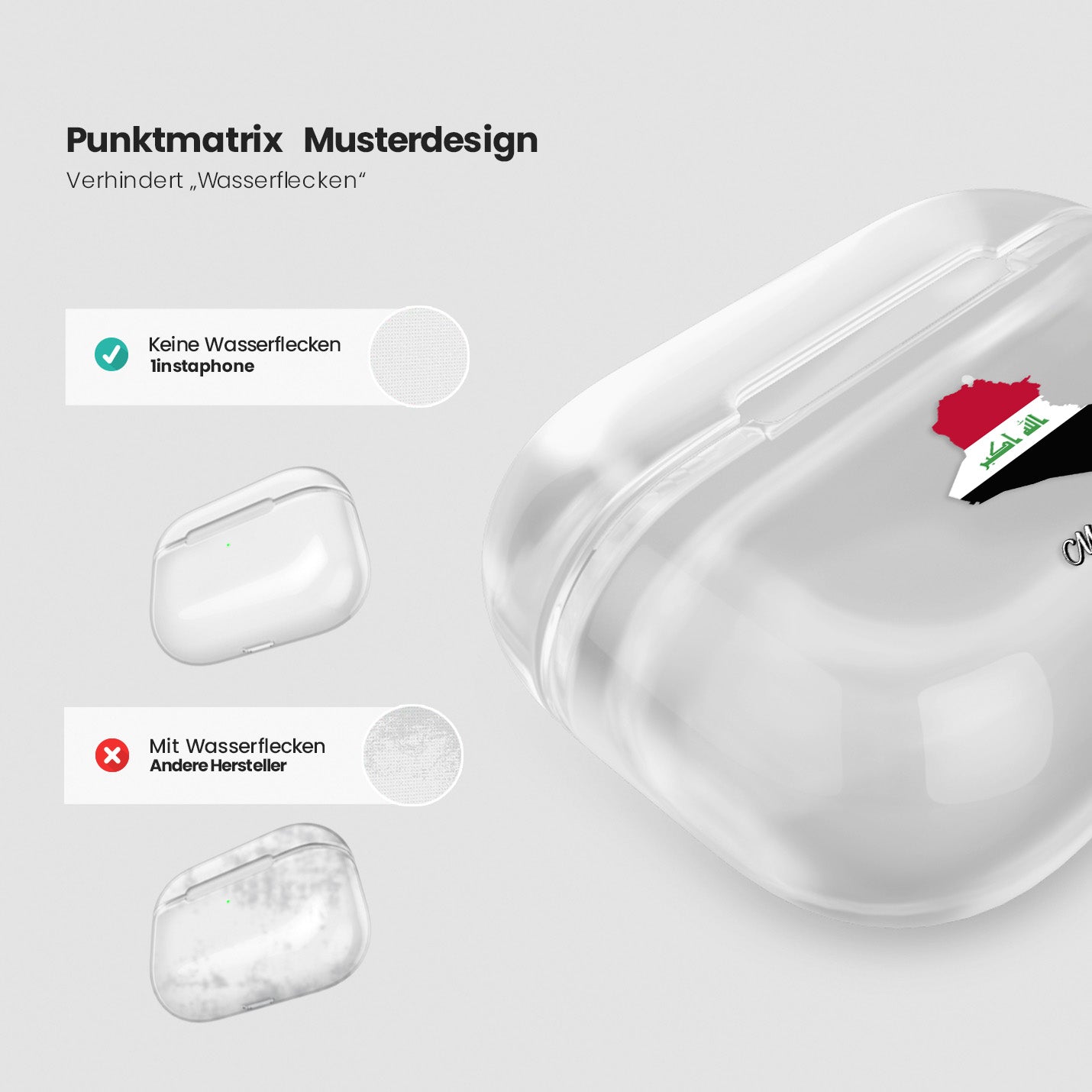 Airpods Hülle - Irak Flagge - 1instaphone
