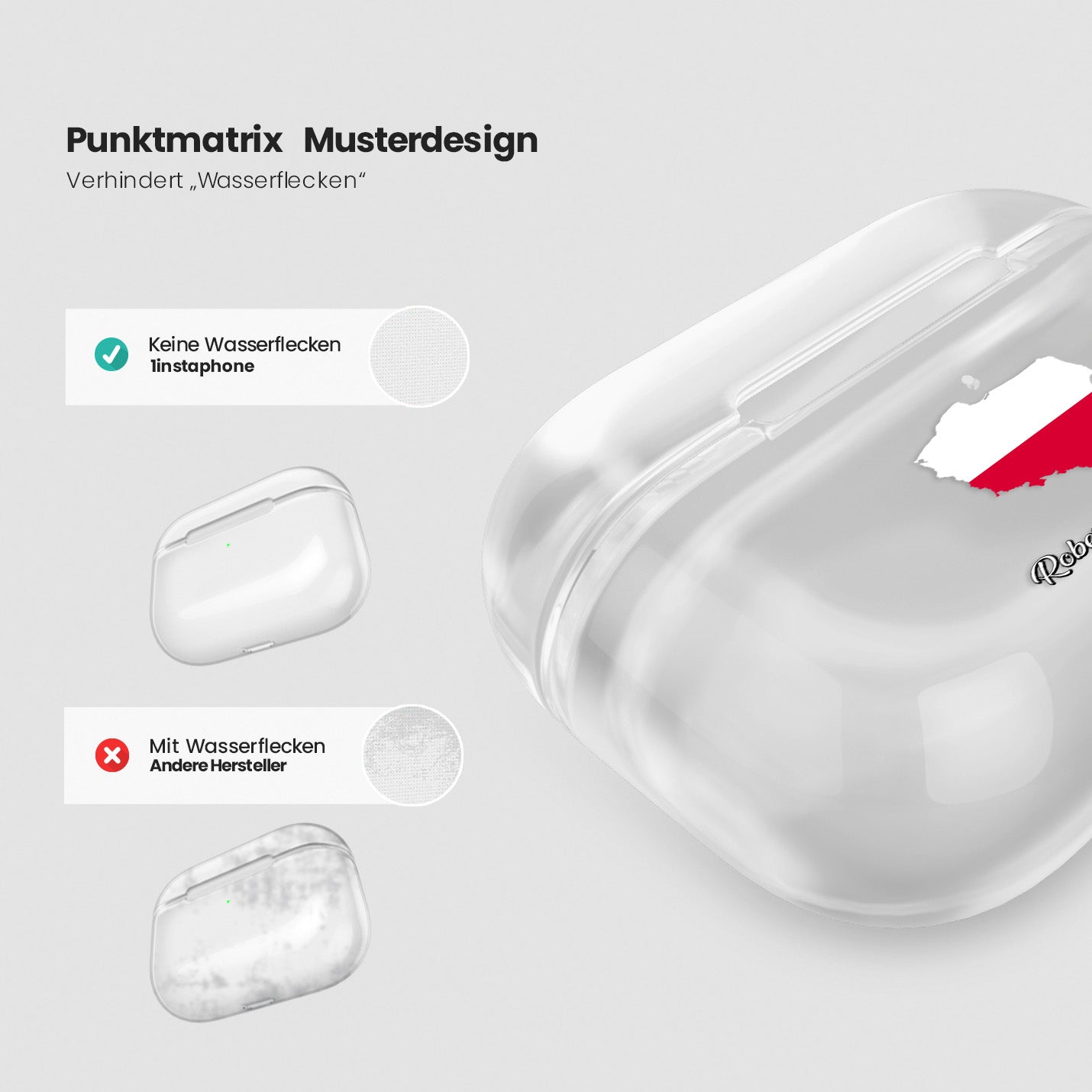 Airpods Hülle - Polen Flagge - 1instaphone