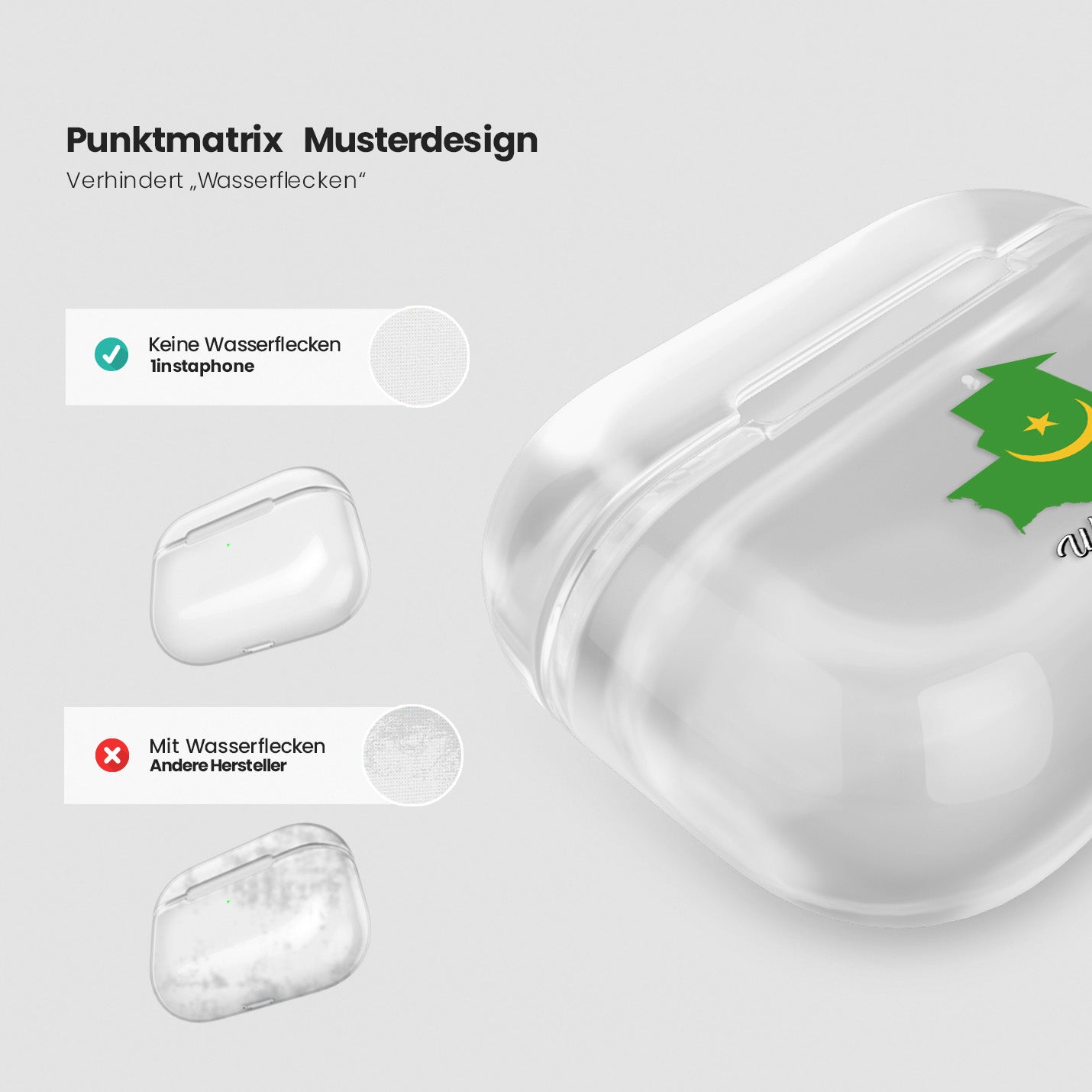 Airpods Hülle - Mauretanien Flagge - 1instaphone
