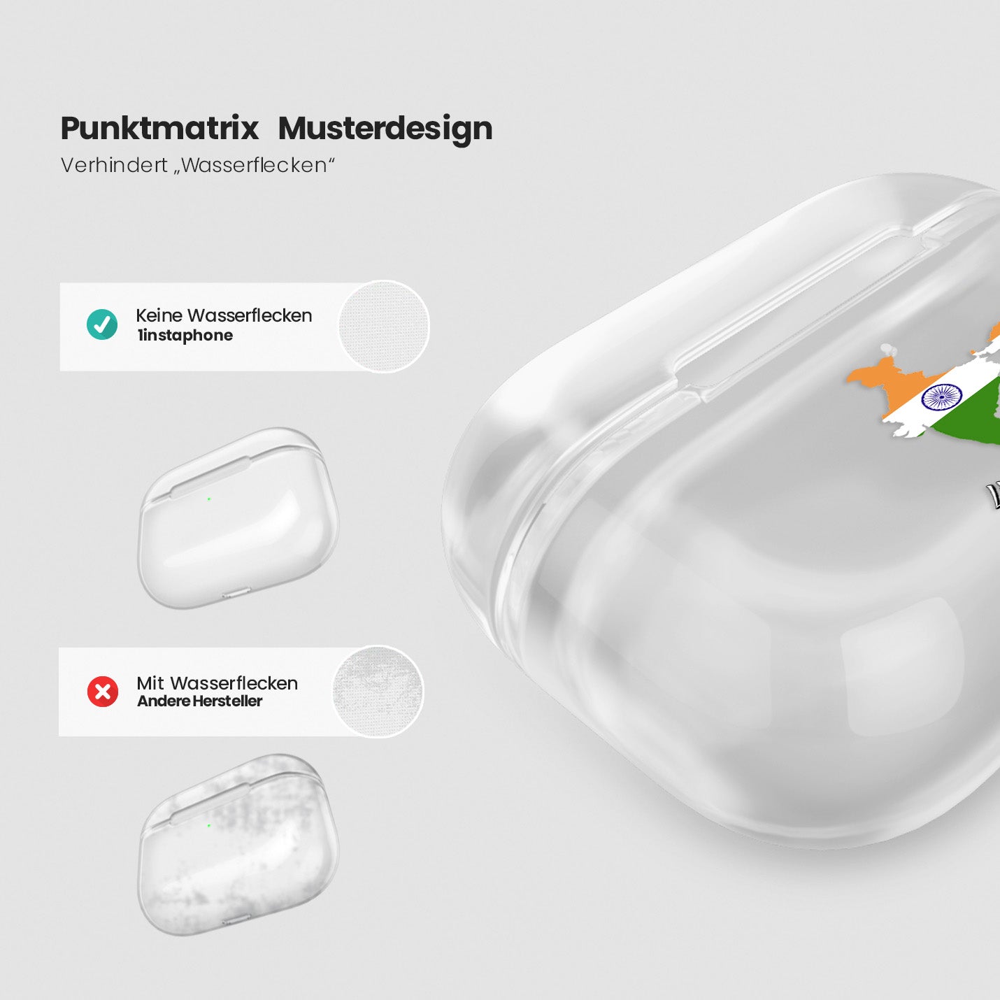 Airpods Hülle - Indien Flagge - 1instaphone