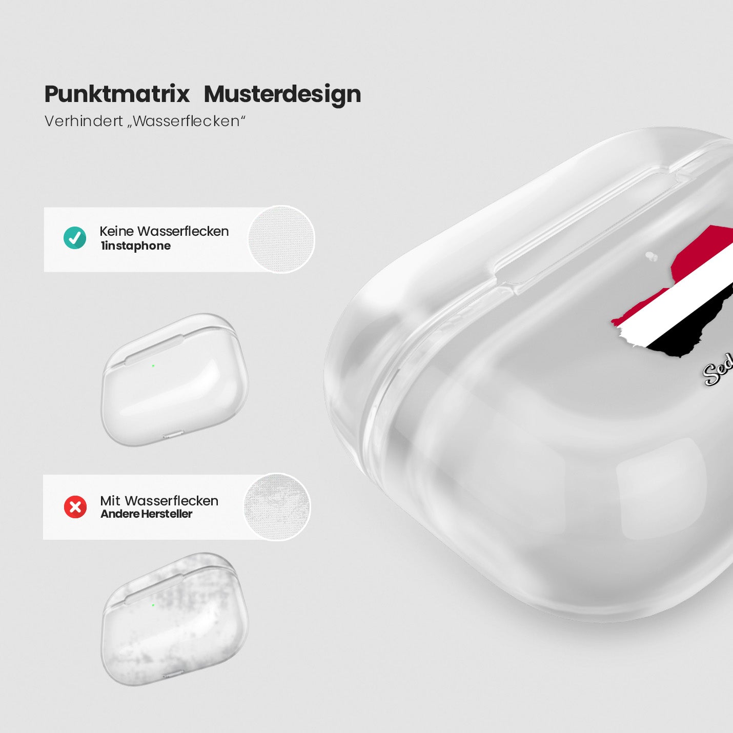Airpods Hülle - Jemen Flagge - 1instaphone