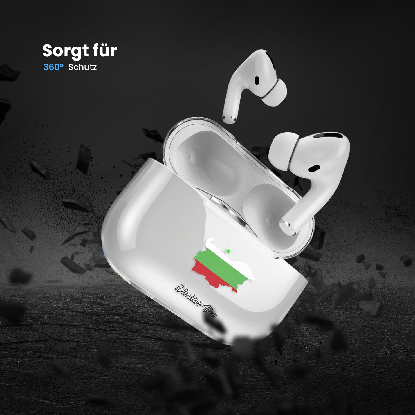 Airpods Hülle - Bulgarien Flagge - 1instaphone