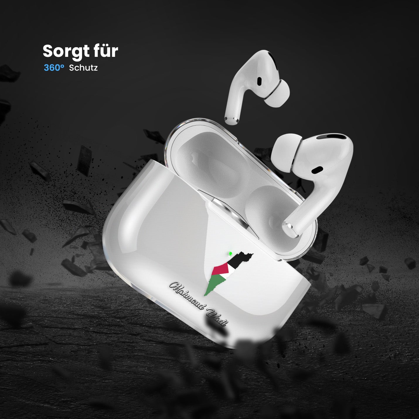 Airpods Hülle - Palästina Flagge - 1instaphone
