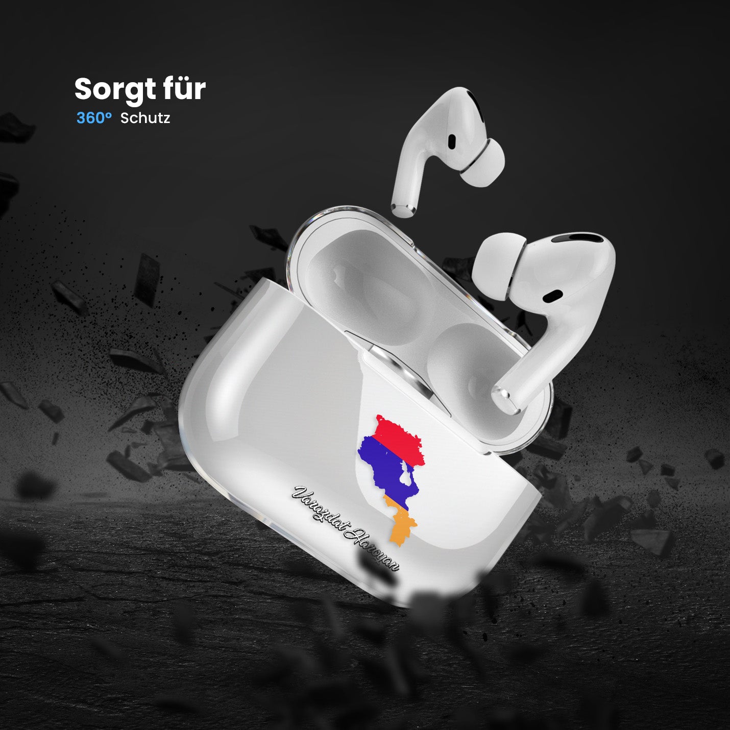 Airpods Hülle - Armenien Flagge - 1instaphone