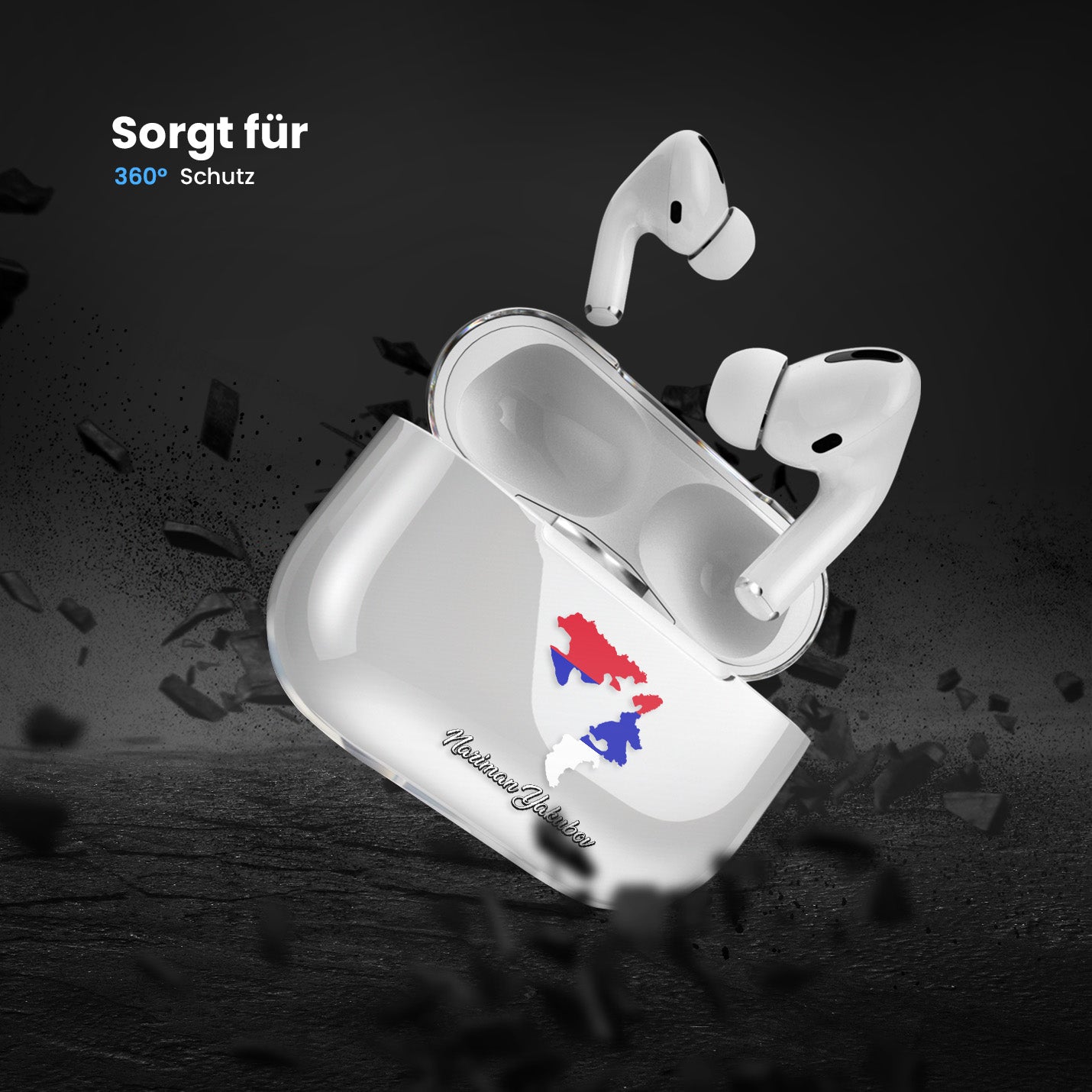 Airpods Hülle - Republika Srpska Flagge - 1instaphone