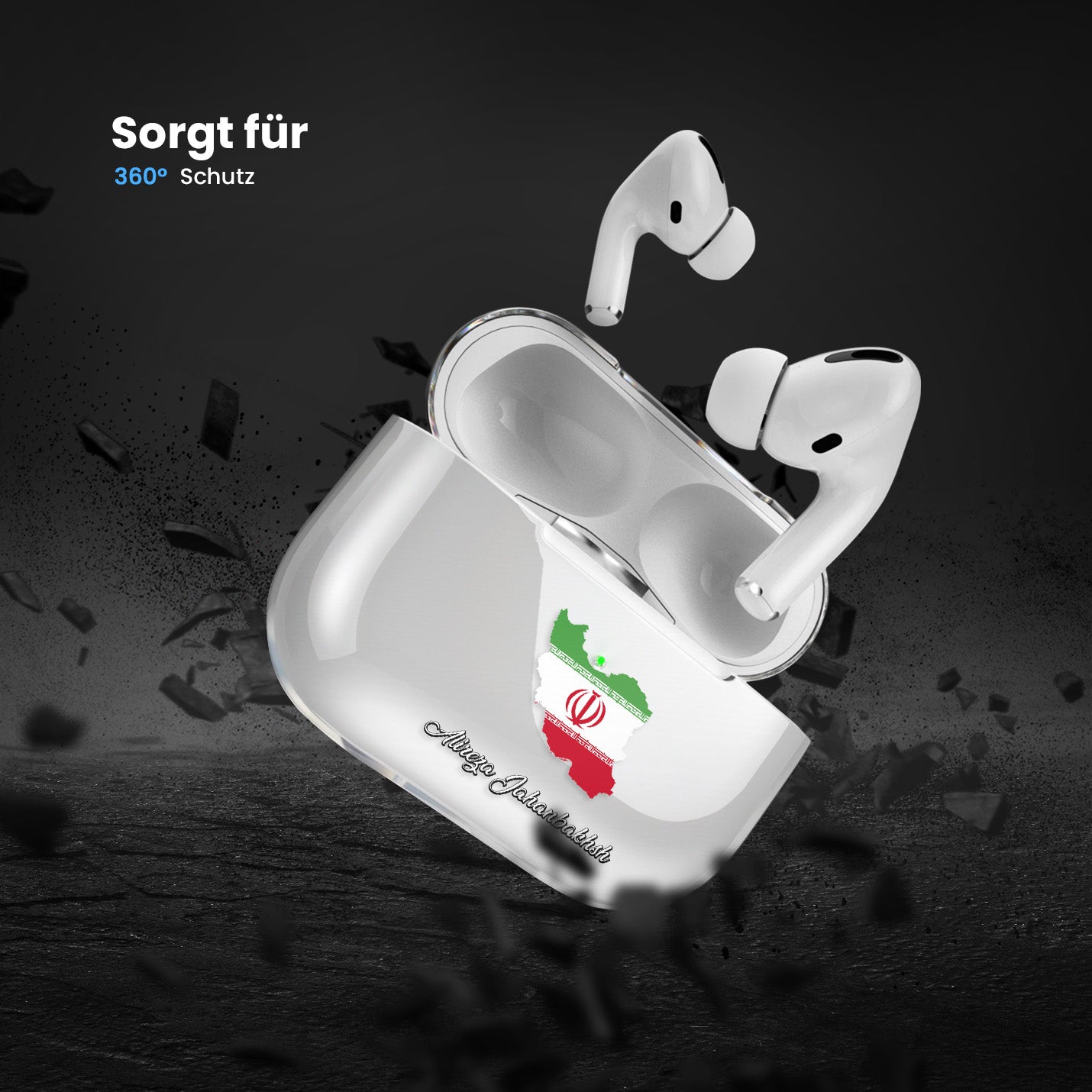 Airpods Hülle - Iran Flagge - 1instaphone
