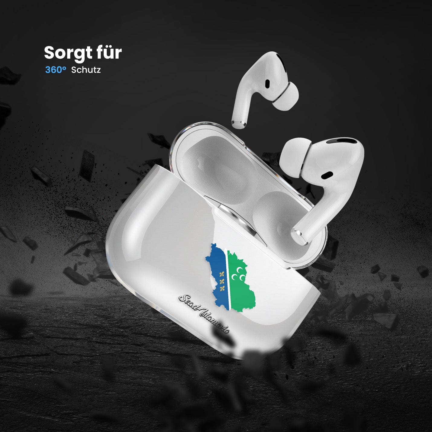 Airpods Hülle - Sandžak Flagge - 1instaphone