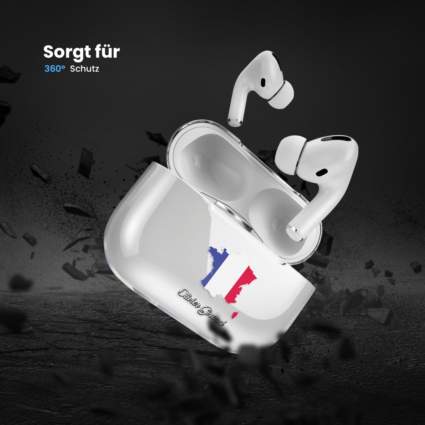 Airpods Hülle - Frankreich Flagge - 1instaphone