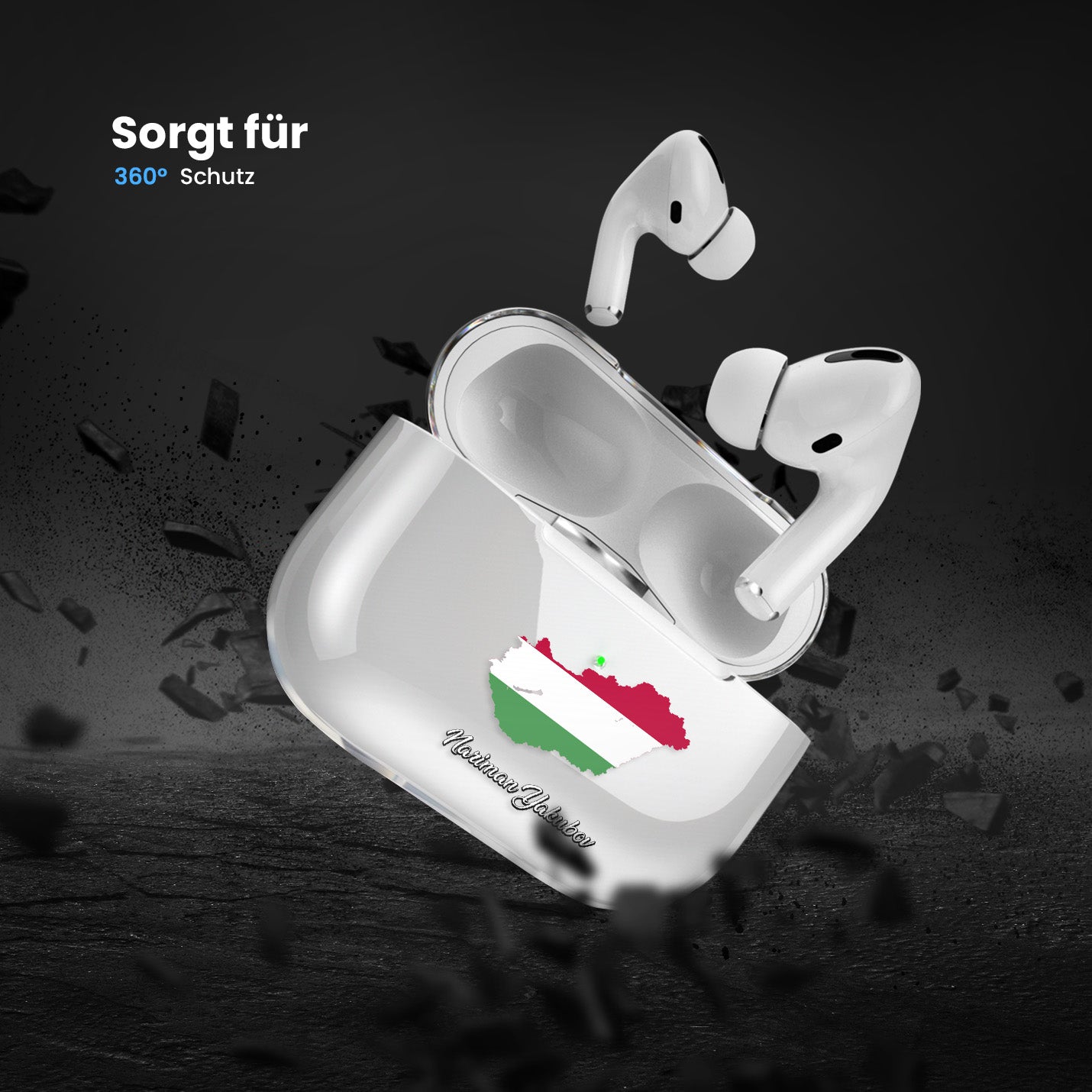 Airpods Hülle - Ungarn Flagge - 1instaphone