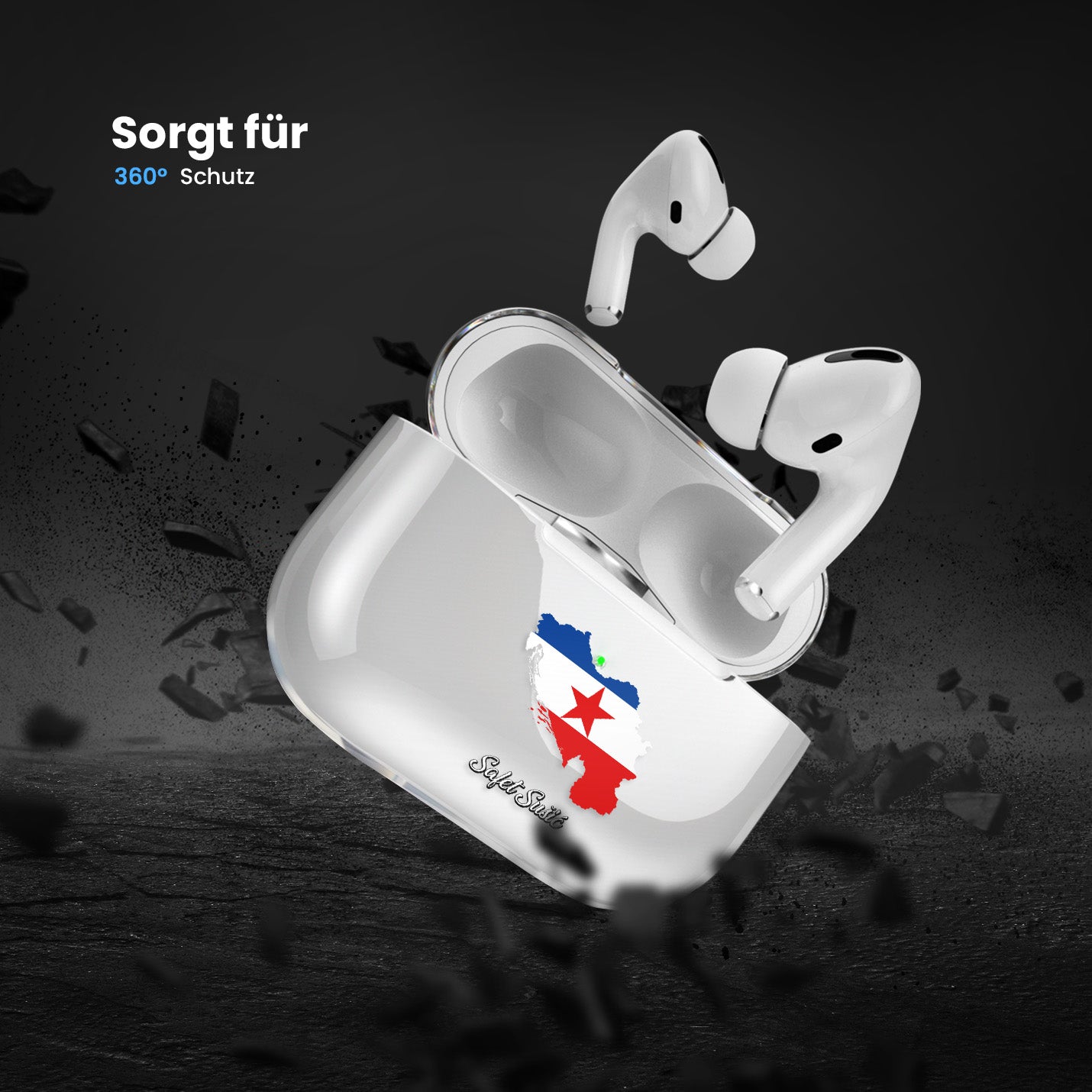 Airpods Hülle - Jugoslawien Flagge - 1instaphone