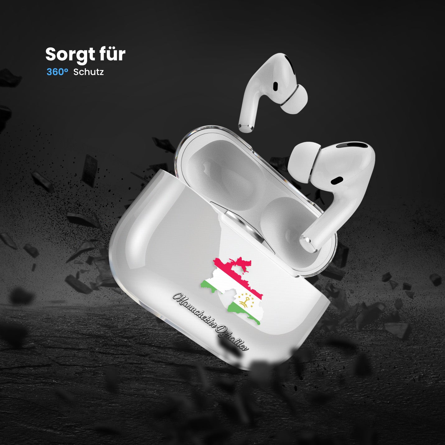 Airpods Hülle - Tadschikistan Flagge - 1instaphone