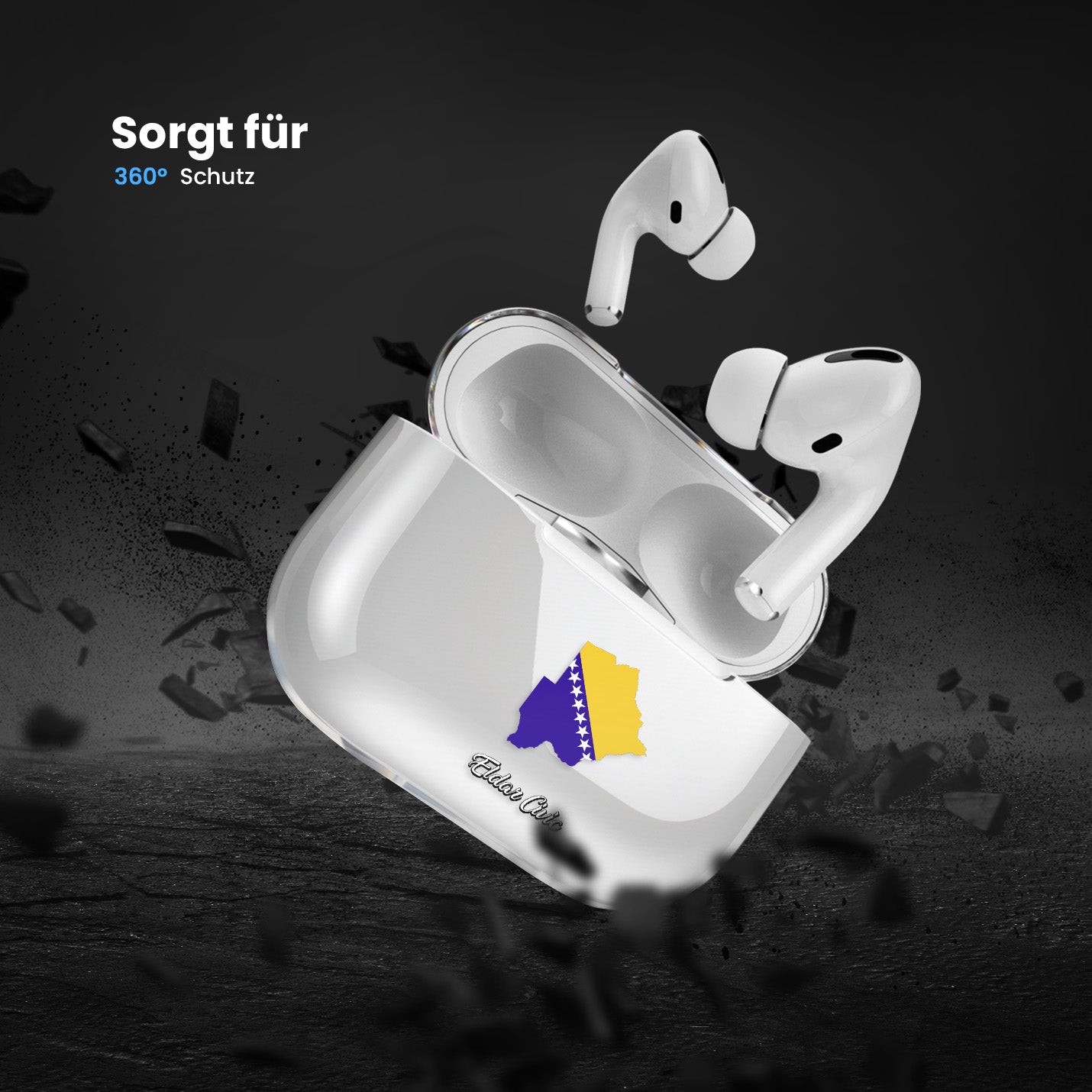 Airpods Hülle - Bosnien Flagge - 1instaphone