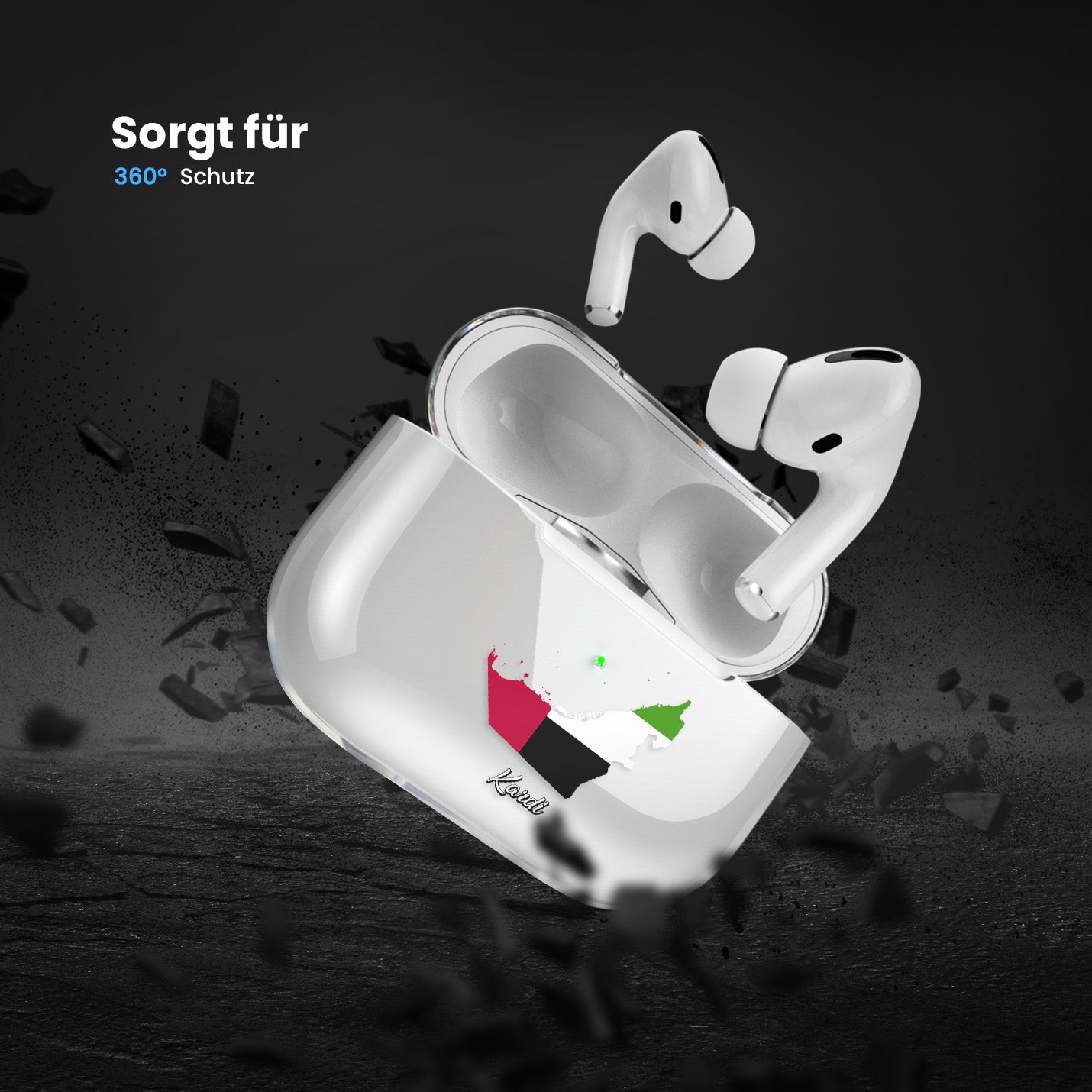 Airpods Hülle - Vereinigte Arabische Emirate - VAE Flagge - 1instaphone