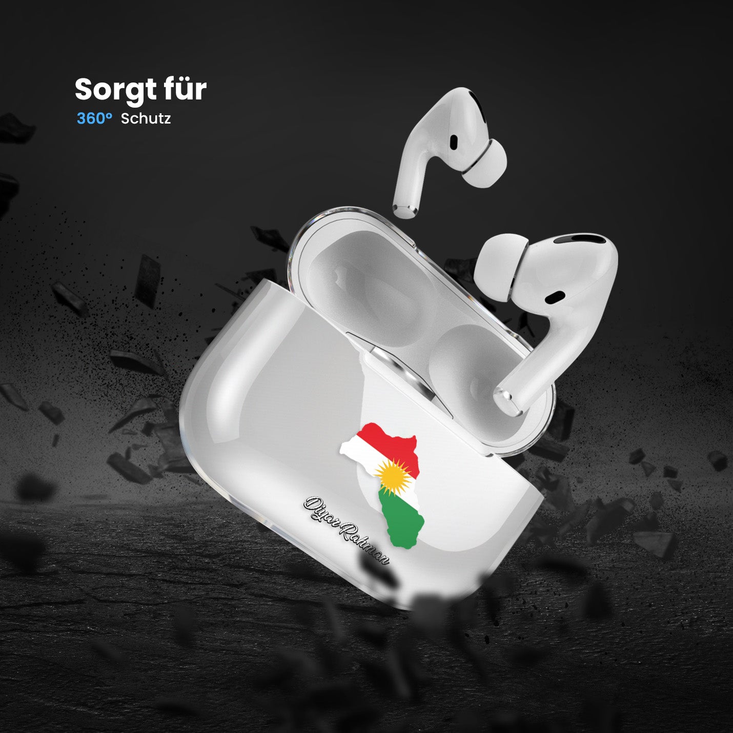 Airpods Hülle - Kurdistan Flagge - 1instaphone