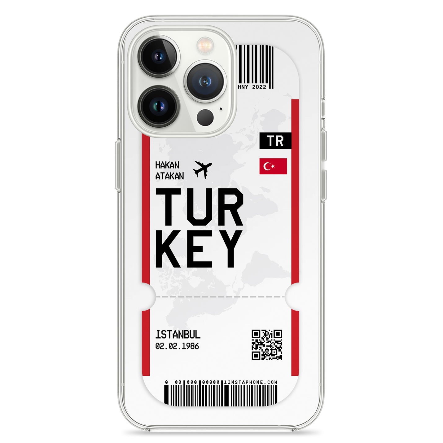 Handyhülle im Ticket Design - Türkei - 1instaphone