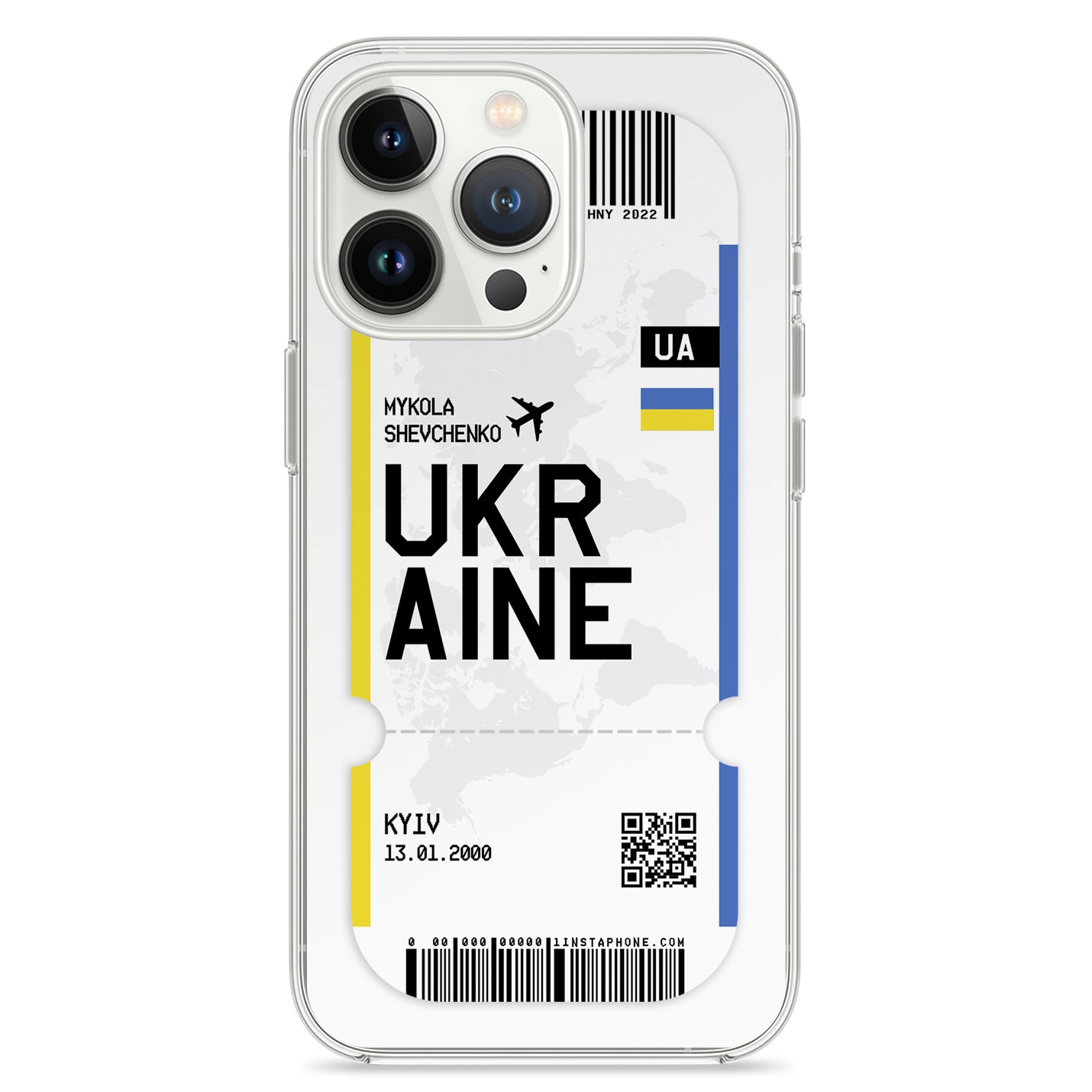 Handyhülle im Ticket Design - Ukraine - 1instaphone